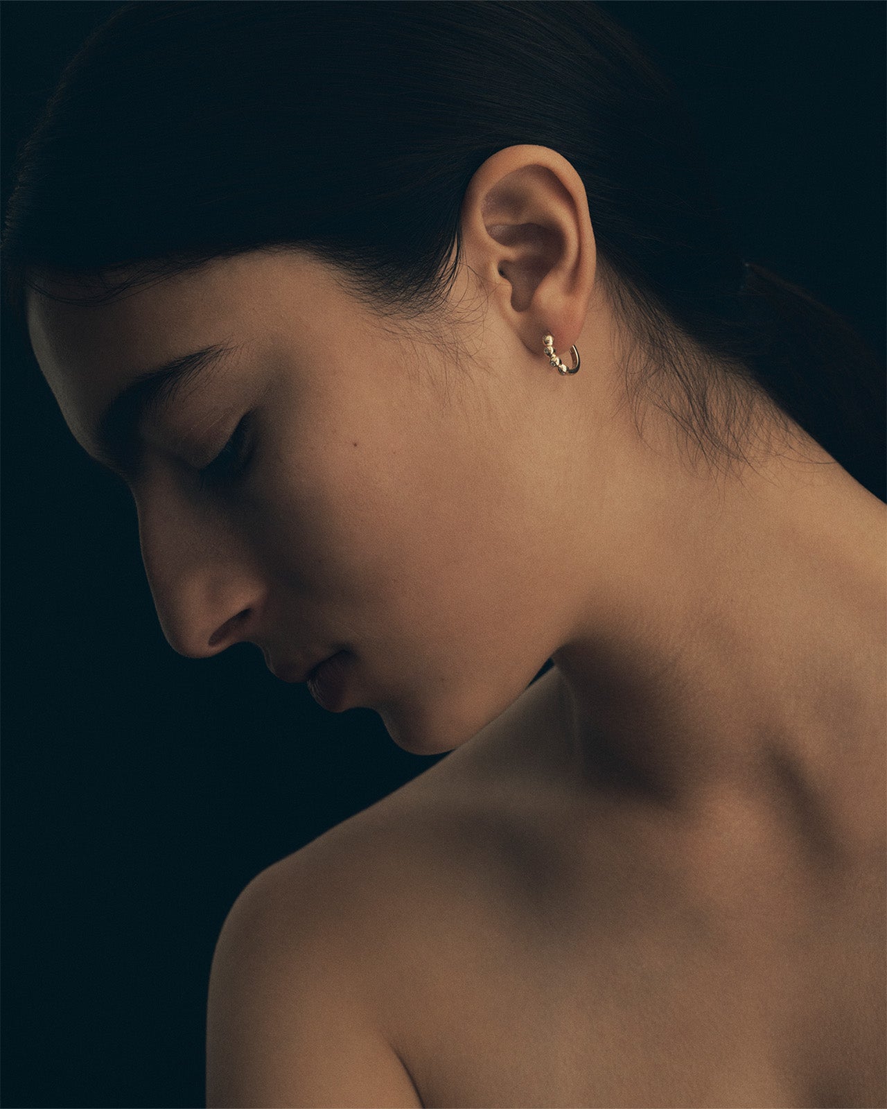 Ayana Huggies Diamond Solid Gold