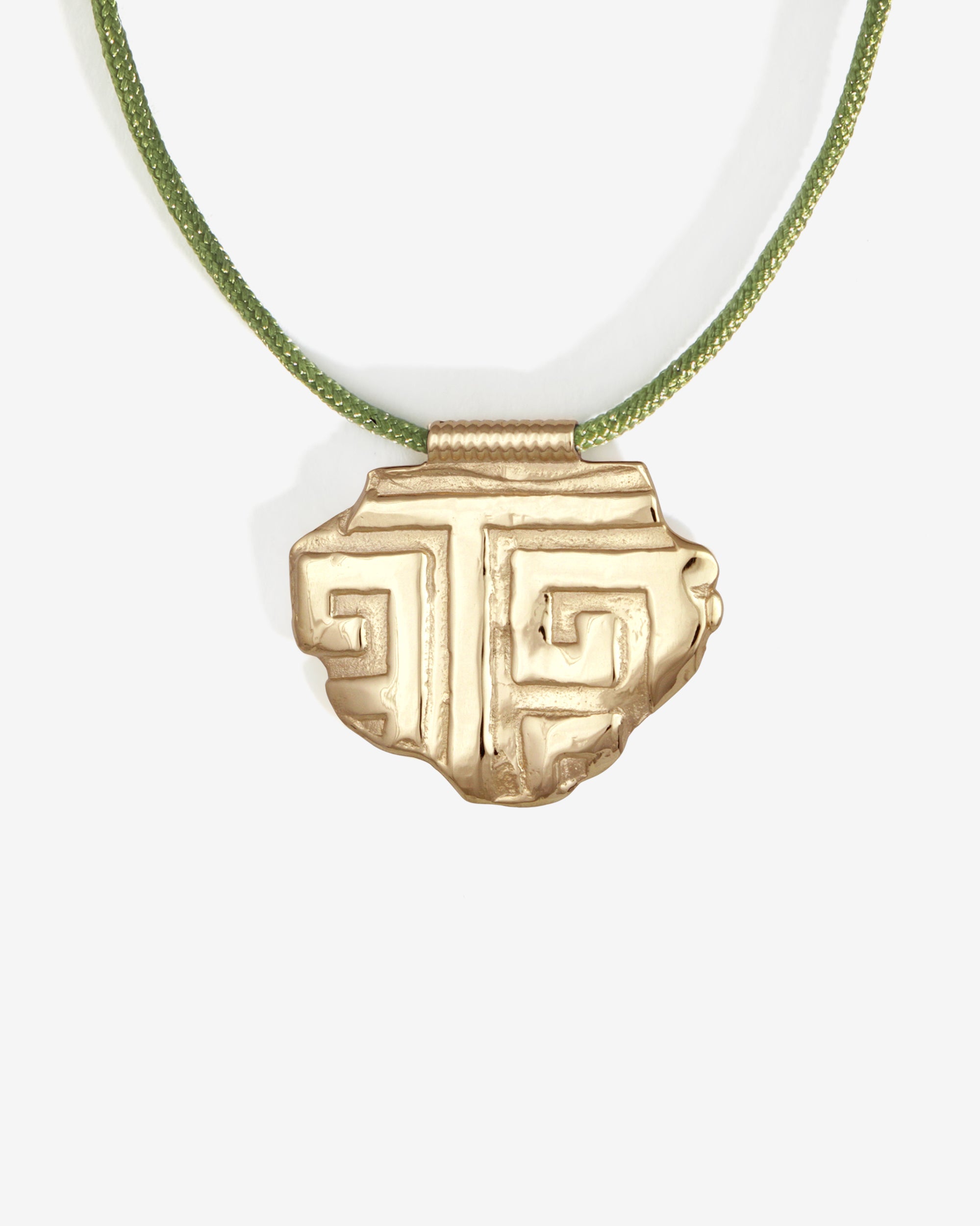 Relic XIII Necklace Green Solid Gold