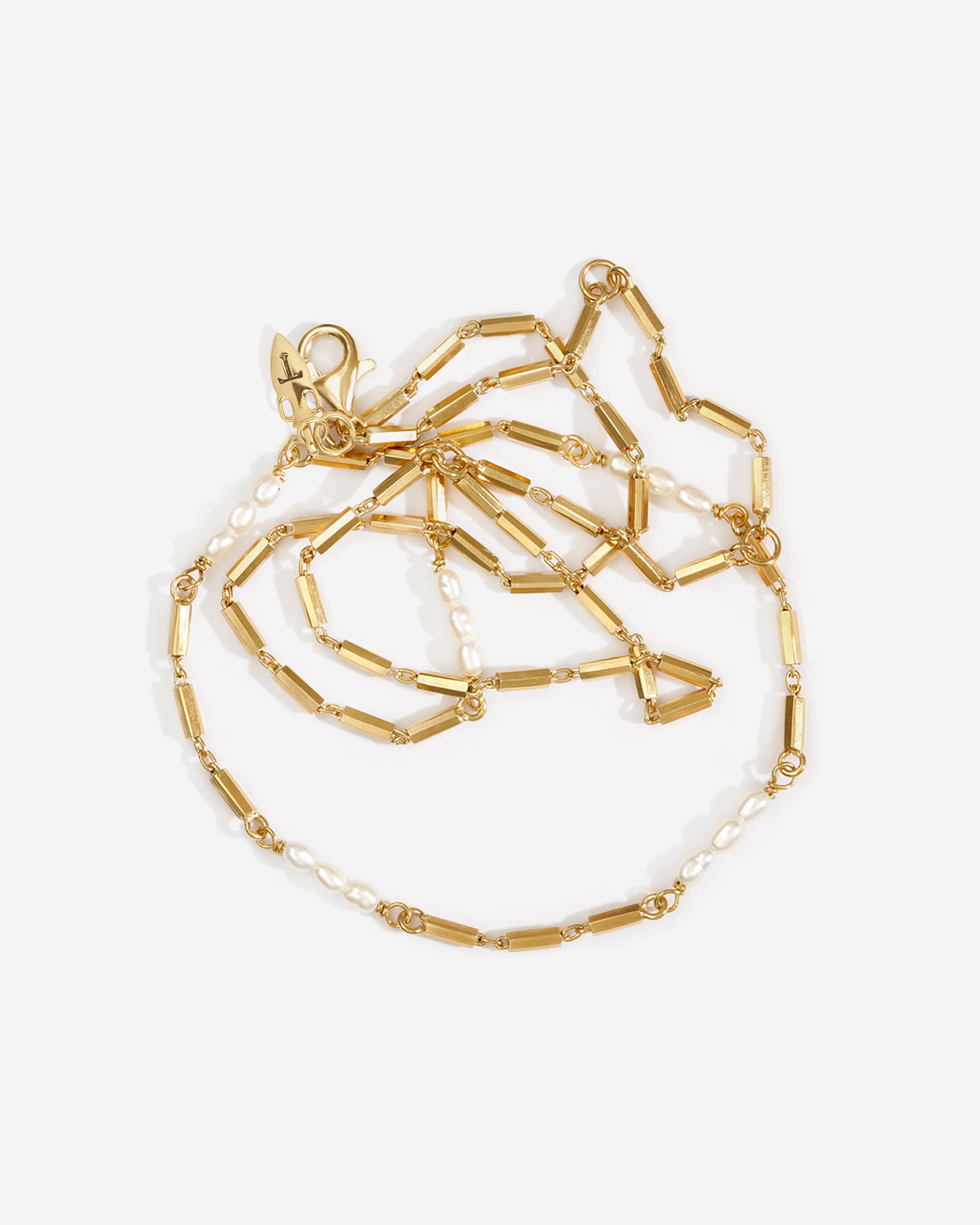 Riviera Necklace Pearl Gold Vermeil