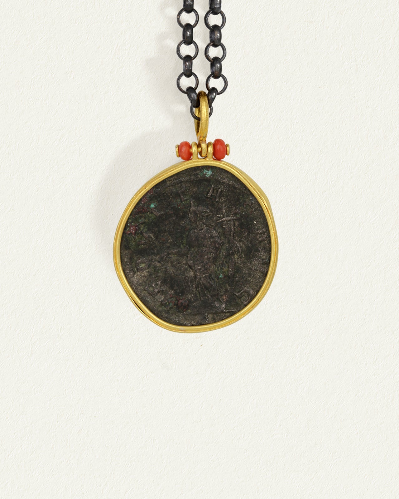 Roman Coin Necklace Solid Gold – Temple of the Sun US