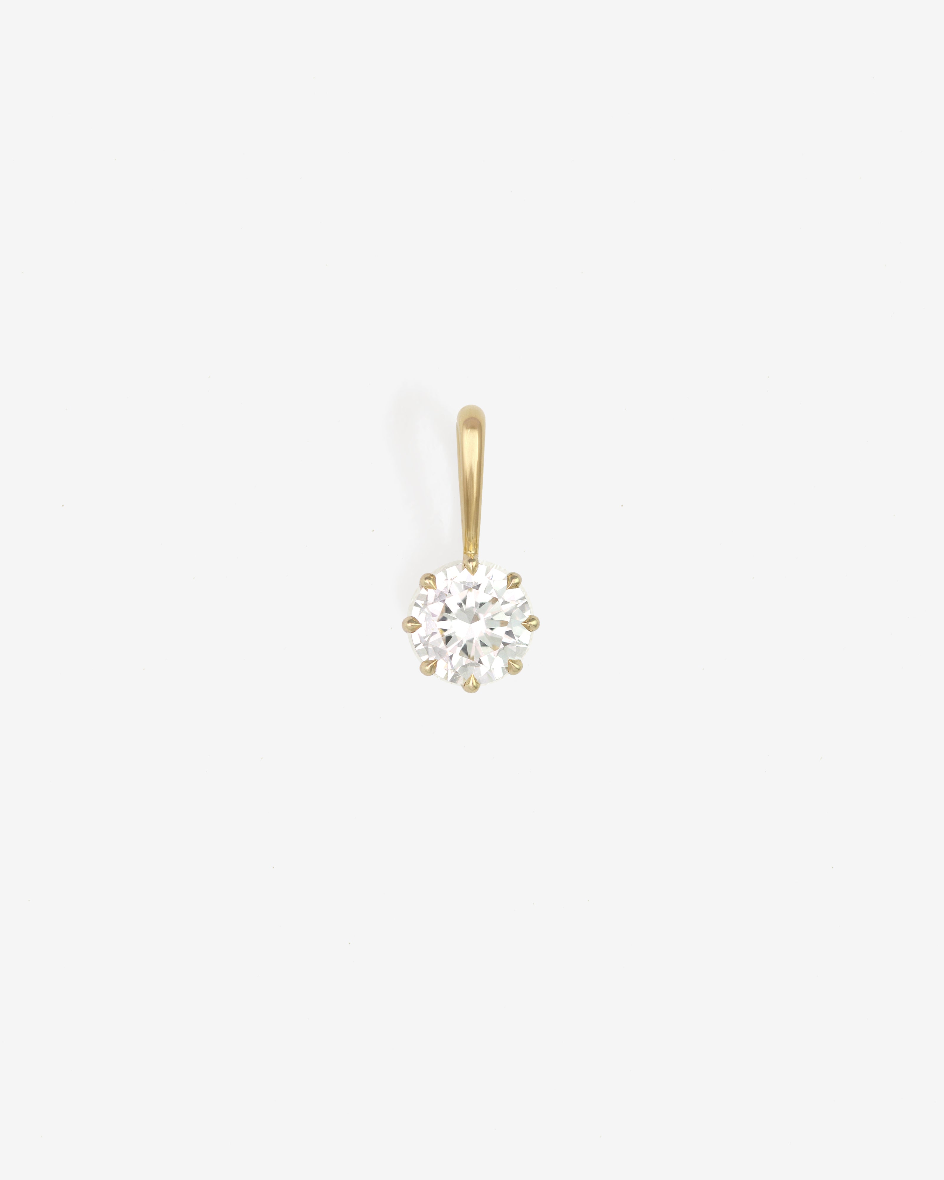Astra Round Pendant 1ct Diamond Solid Gold