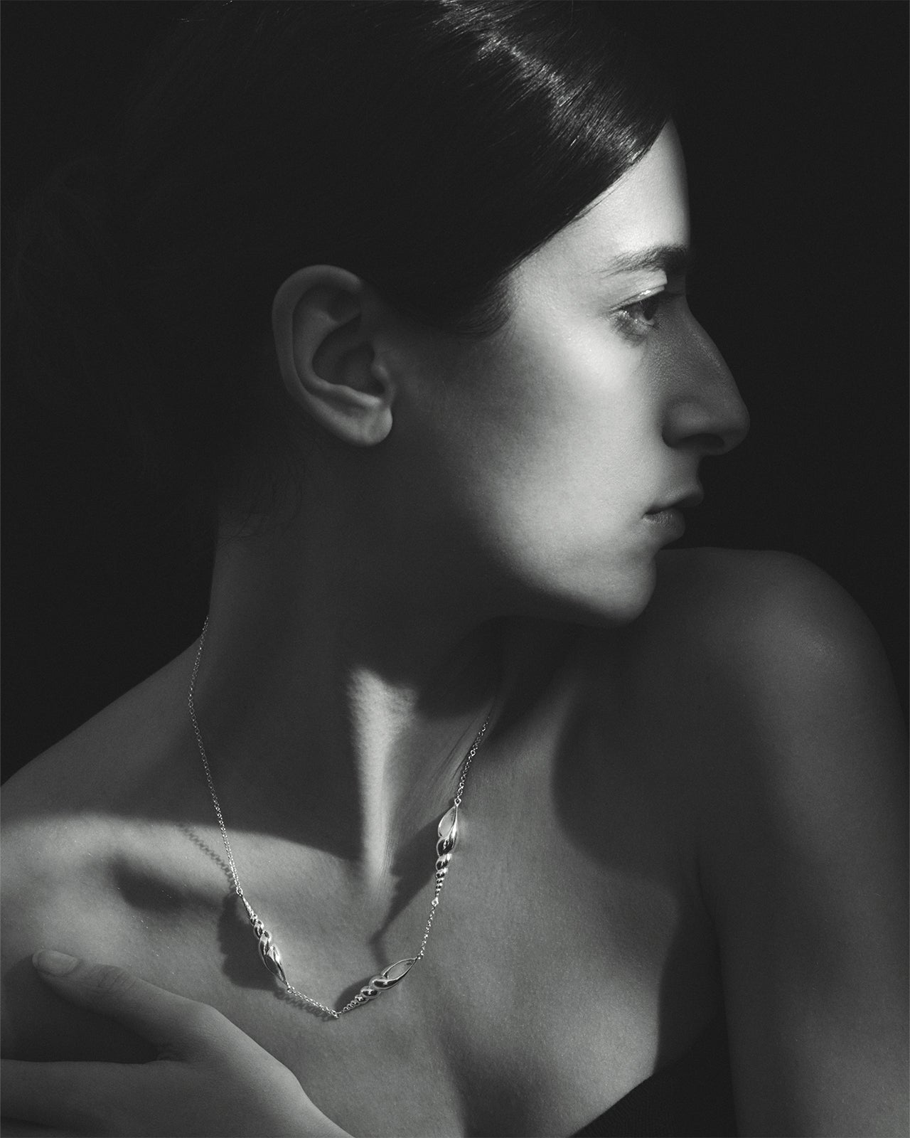 Spire Necklace Silver