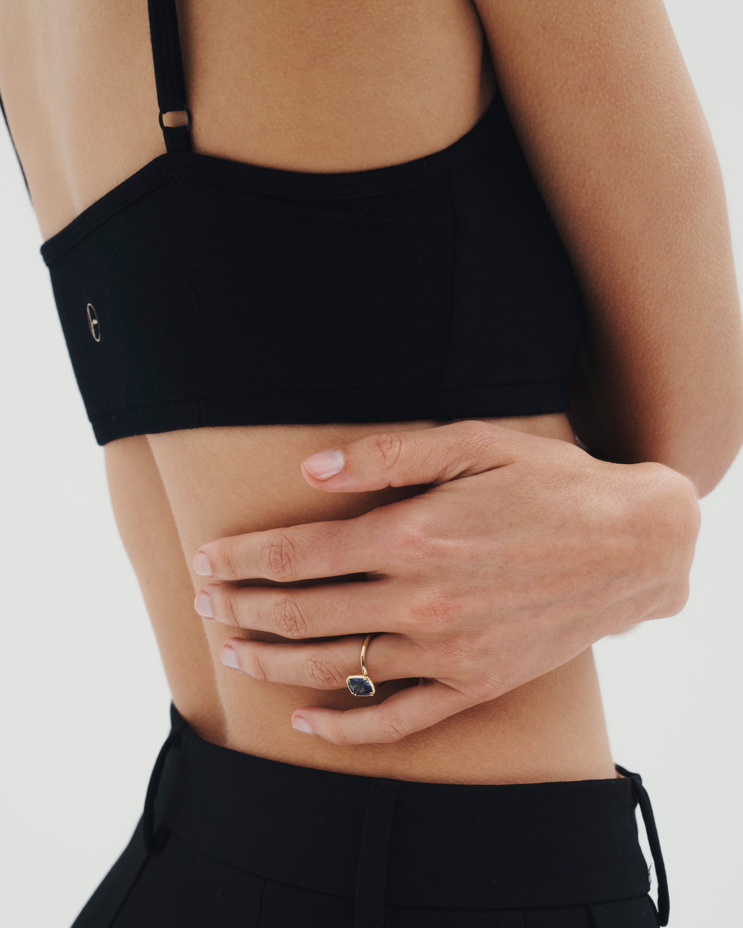 Azalea Cushion Ring 2.27ct Violet Spinel Solid Gold