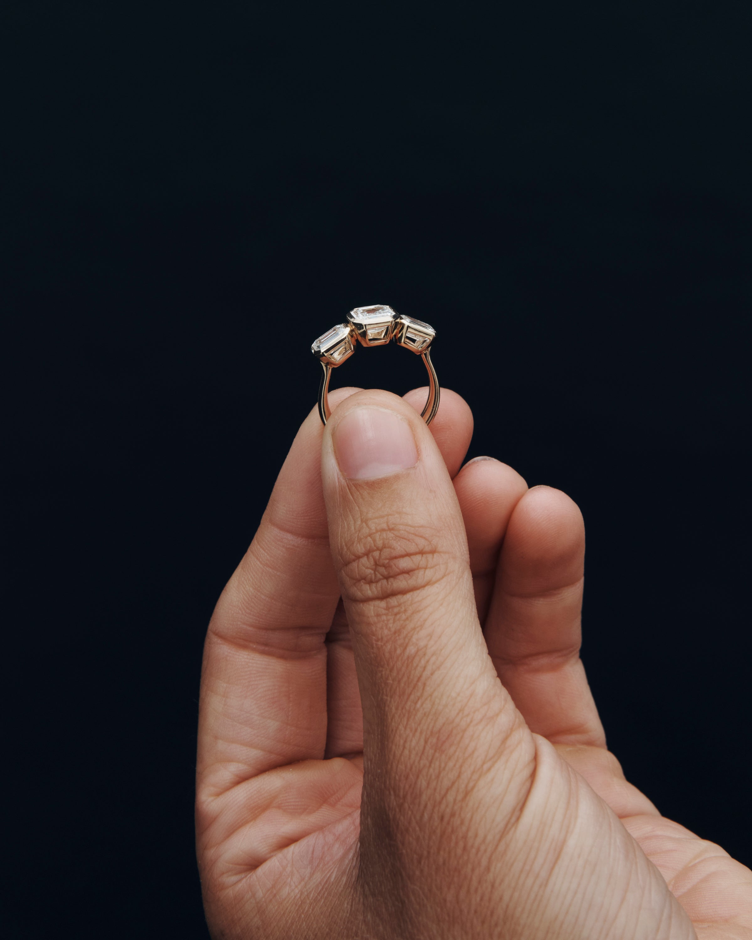 Paloma Trilogy Ring Diamond Solid Gold