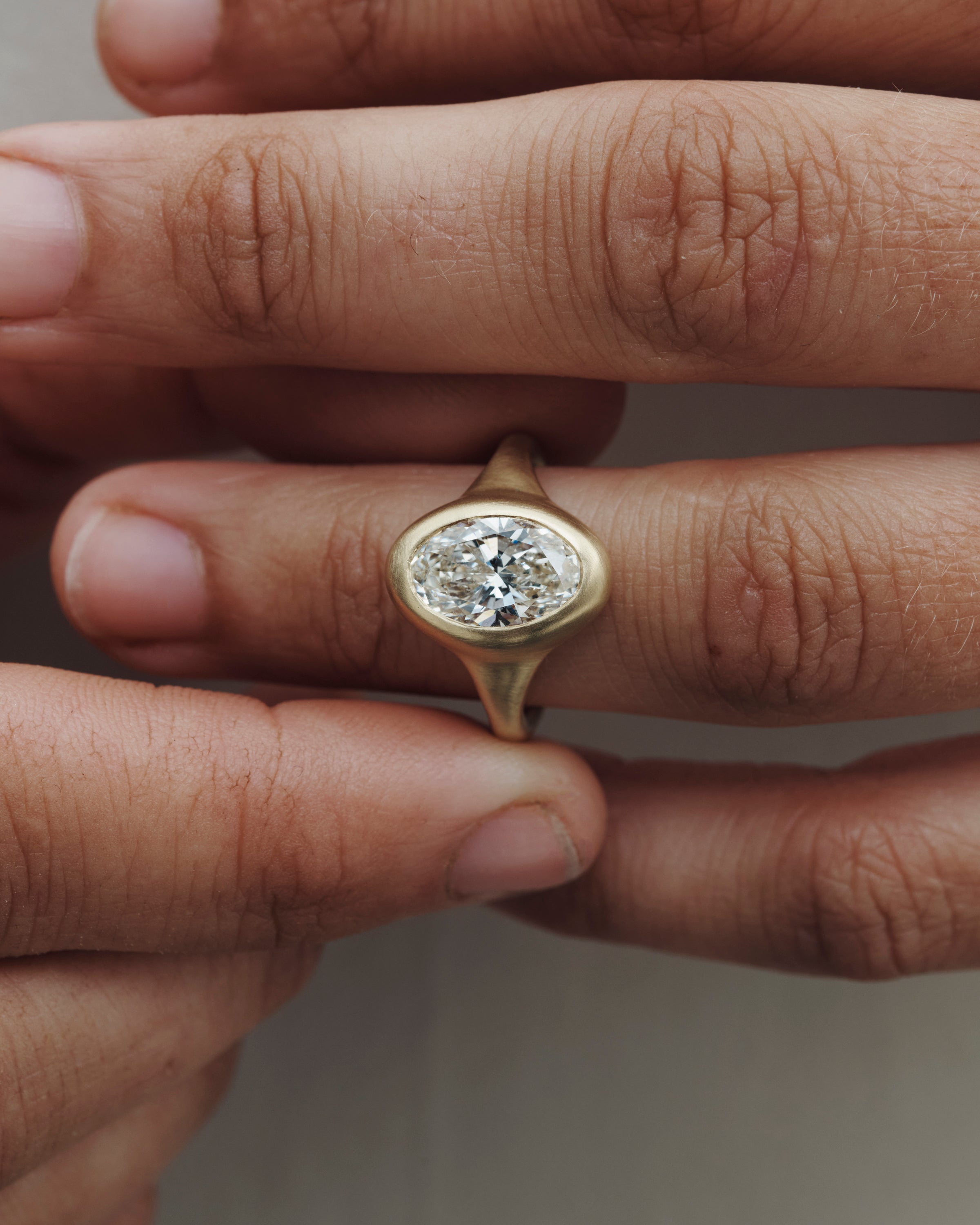 Iris Ring 3ct Diamond Solid Gold