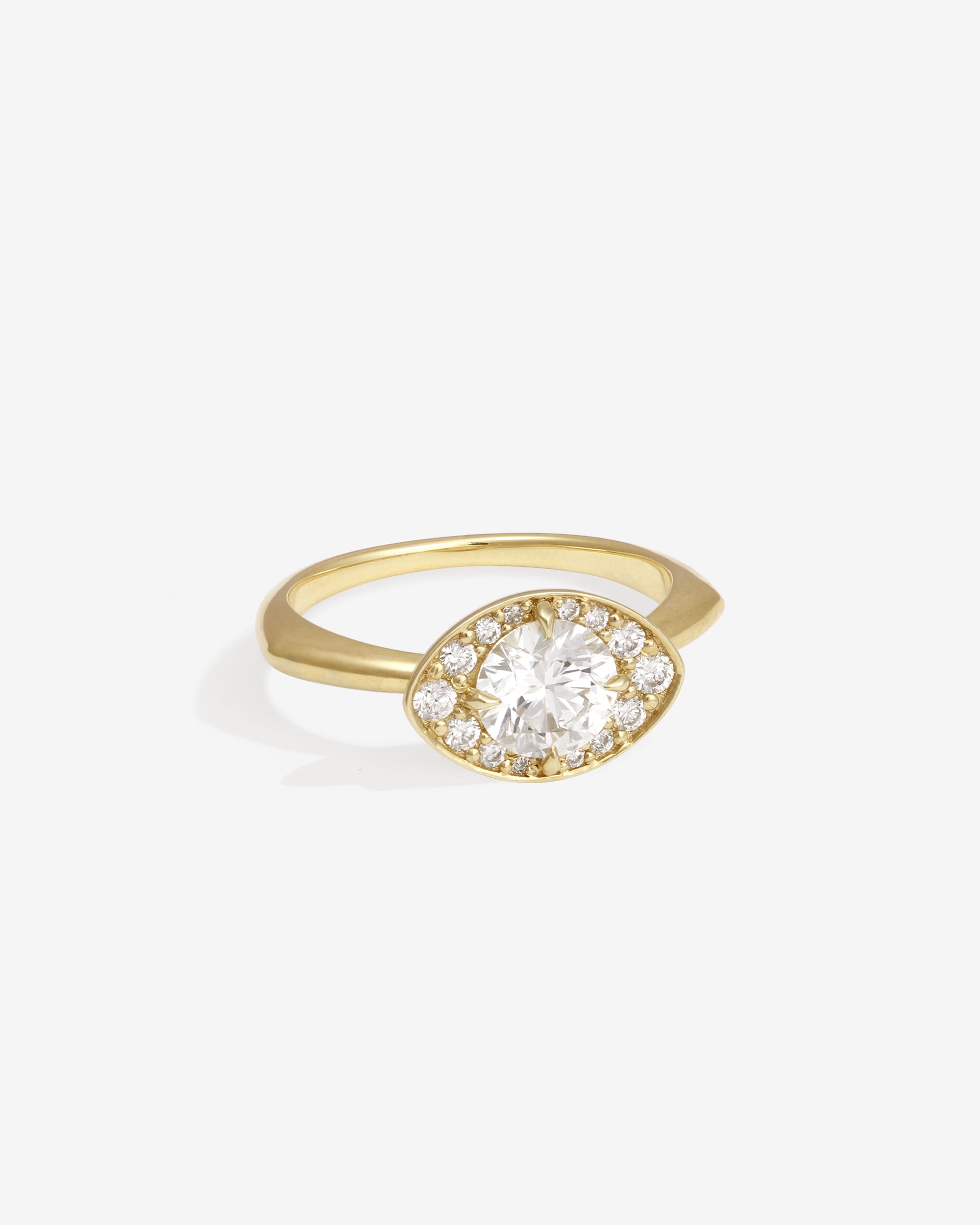 Saba Eye Ring Diamond Solid Gold