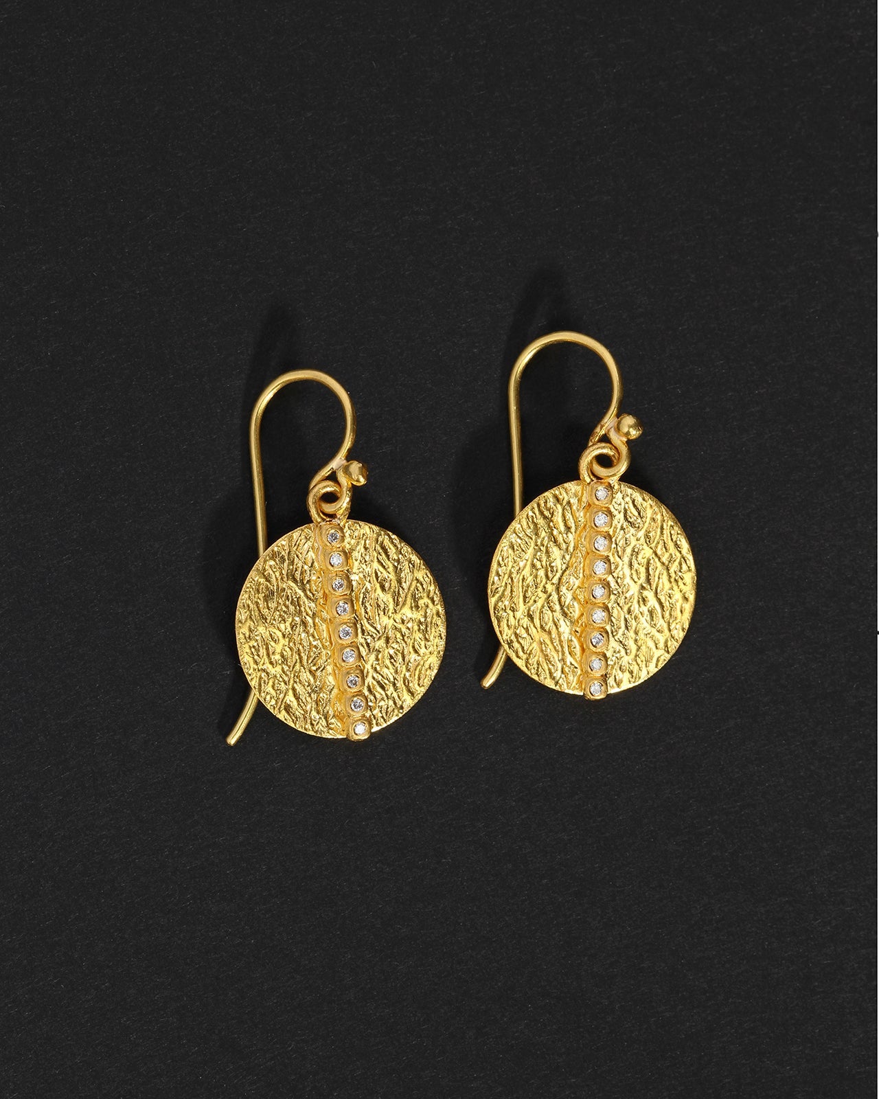 Semele Earrings Diamond Solid Gold