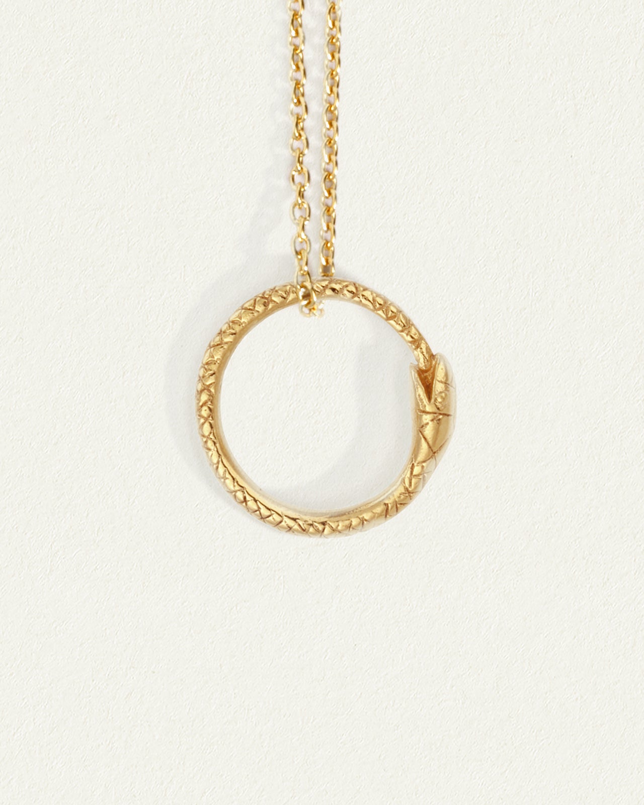 Thin Serpent Chain, 16in Gold Vermeil