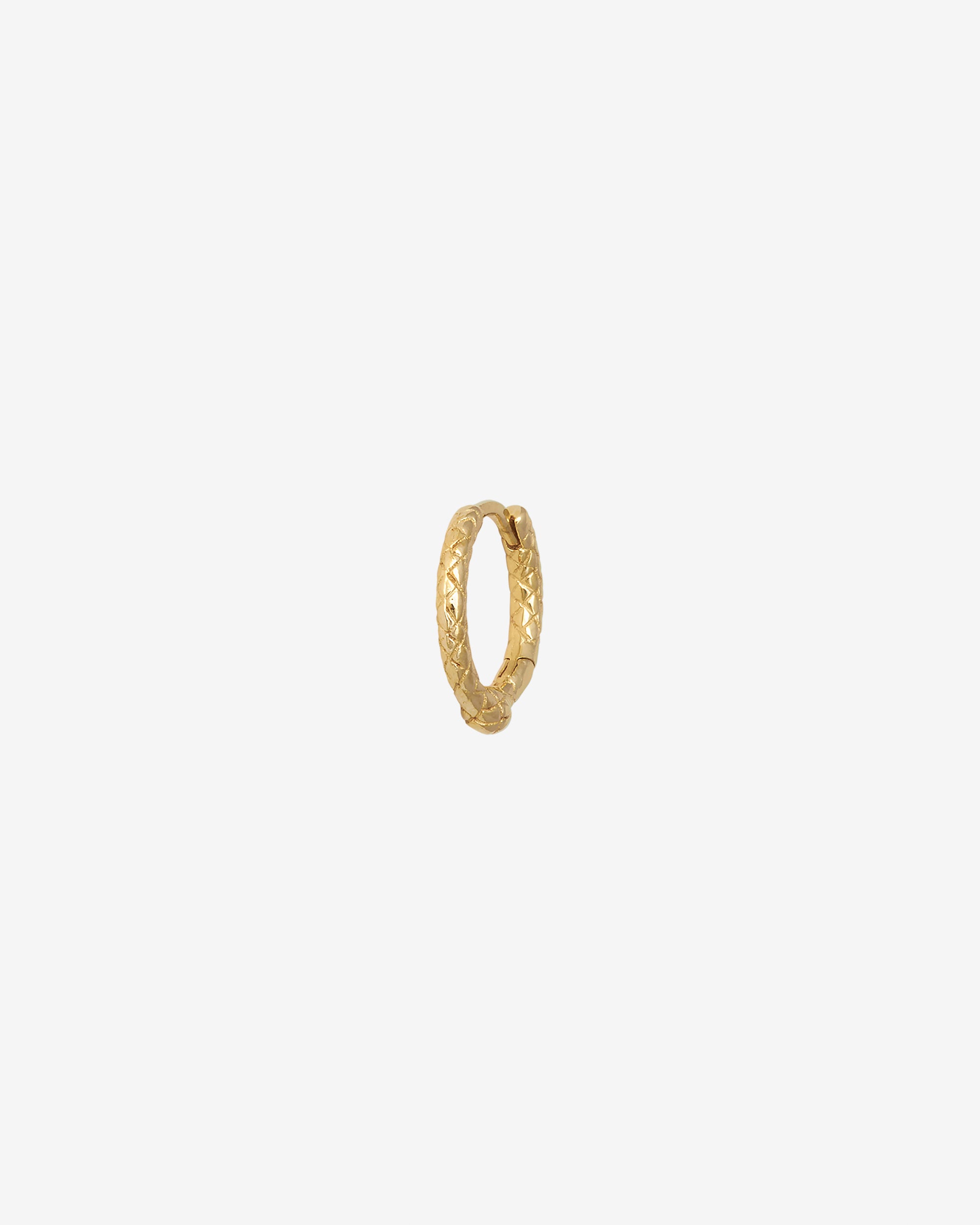 Serpent Single Huggie Solid Gold
