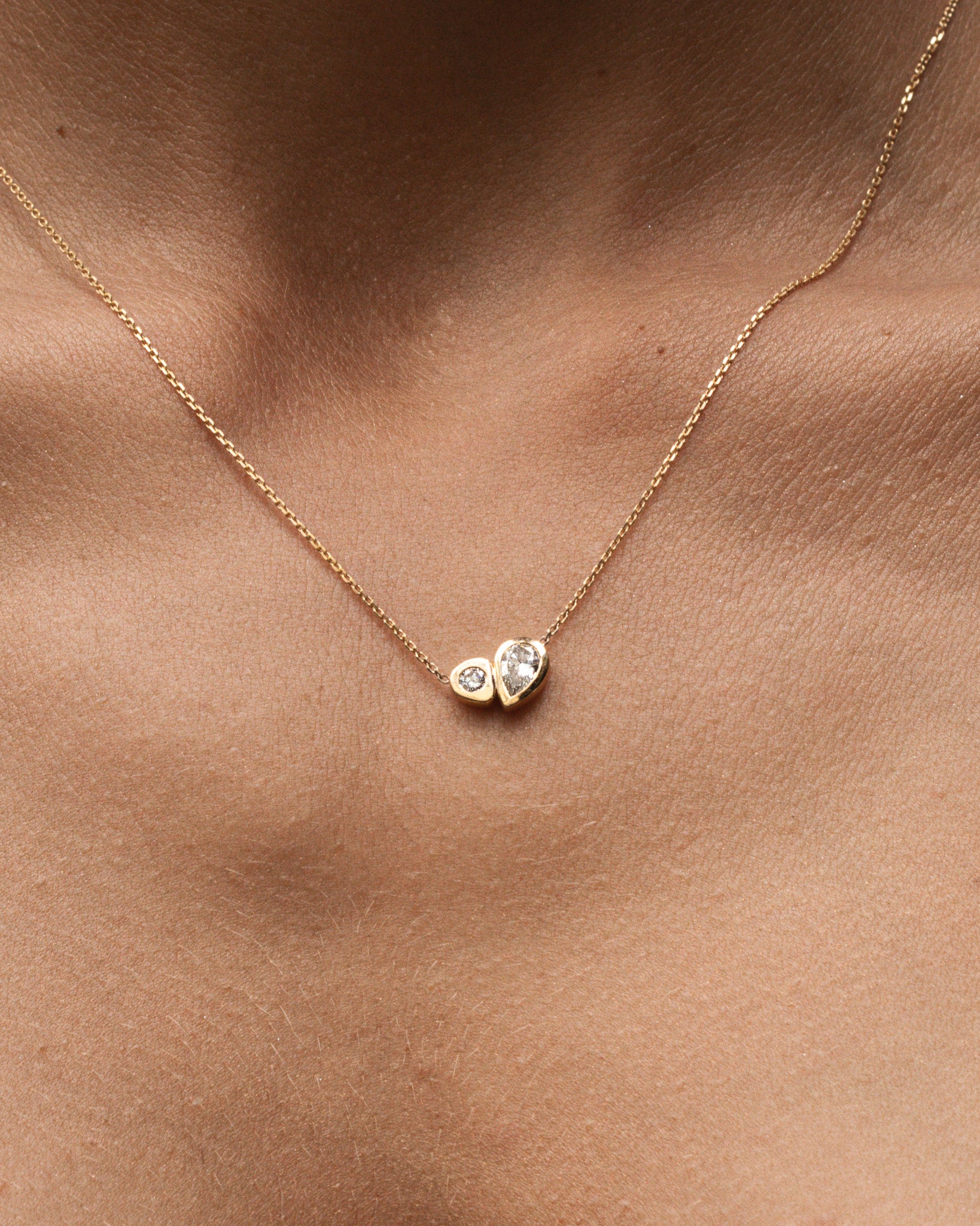 Synergy Necklace Diamond Solid Gold