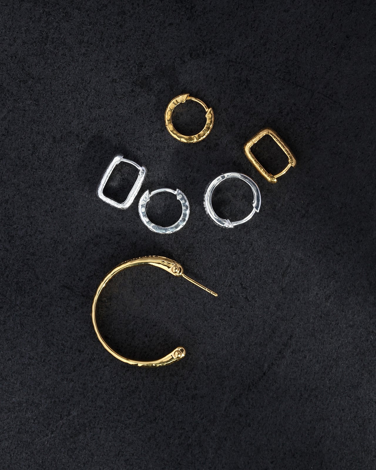 Arete Hoops Gold Vermeil