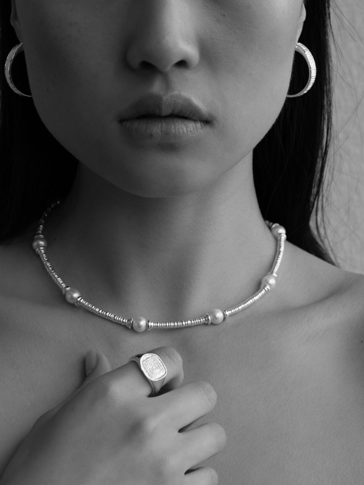 Arete Hoops Silver