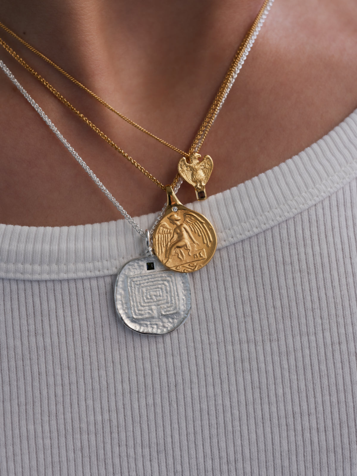 Mars Necklace Gold Vermeil