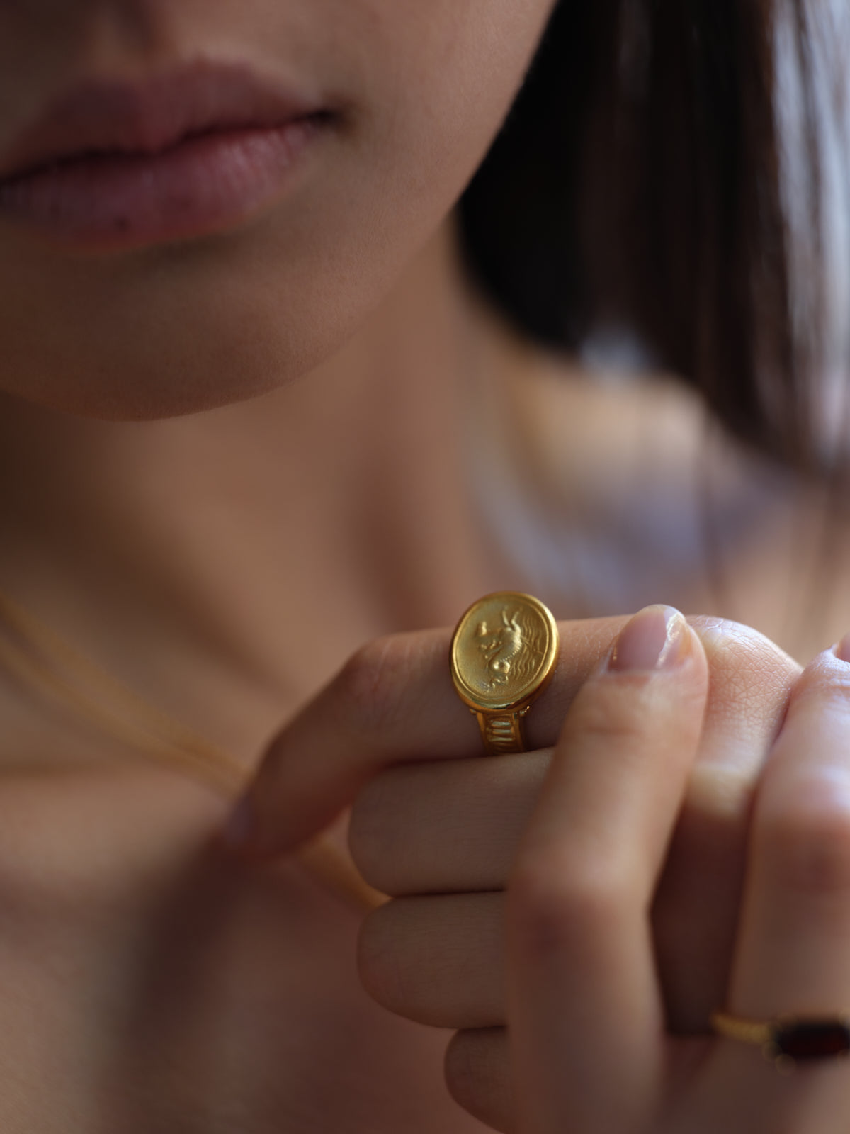 Poseidon Ring Gold Vermeil