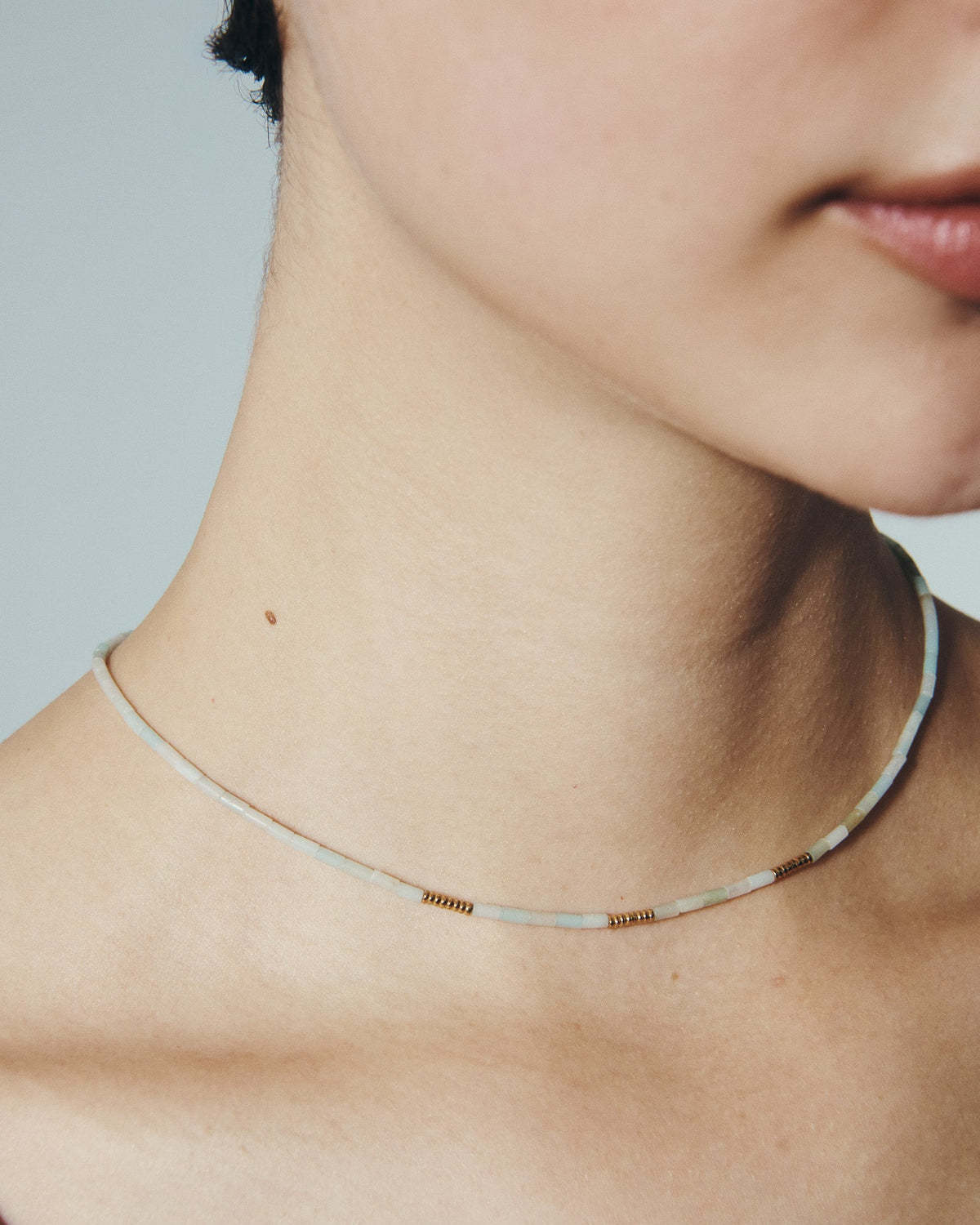 Mare Necklace Gold Vermeil, worn