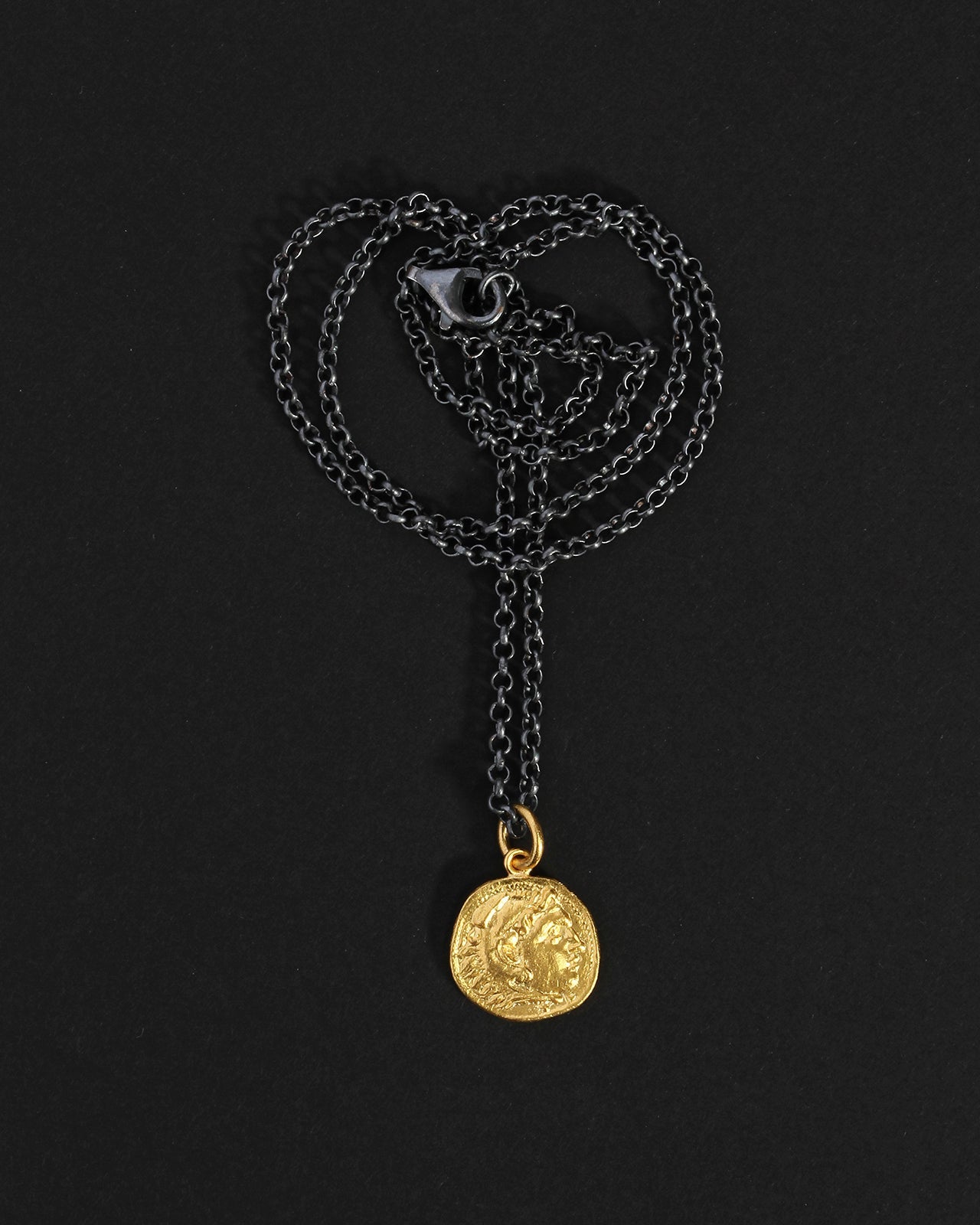 Thrace Coin Necklace Solid Gold