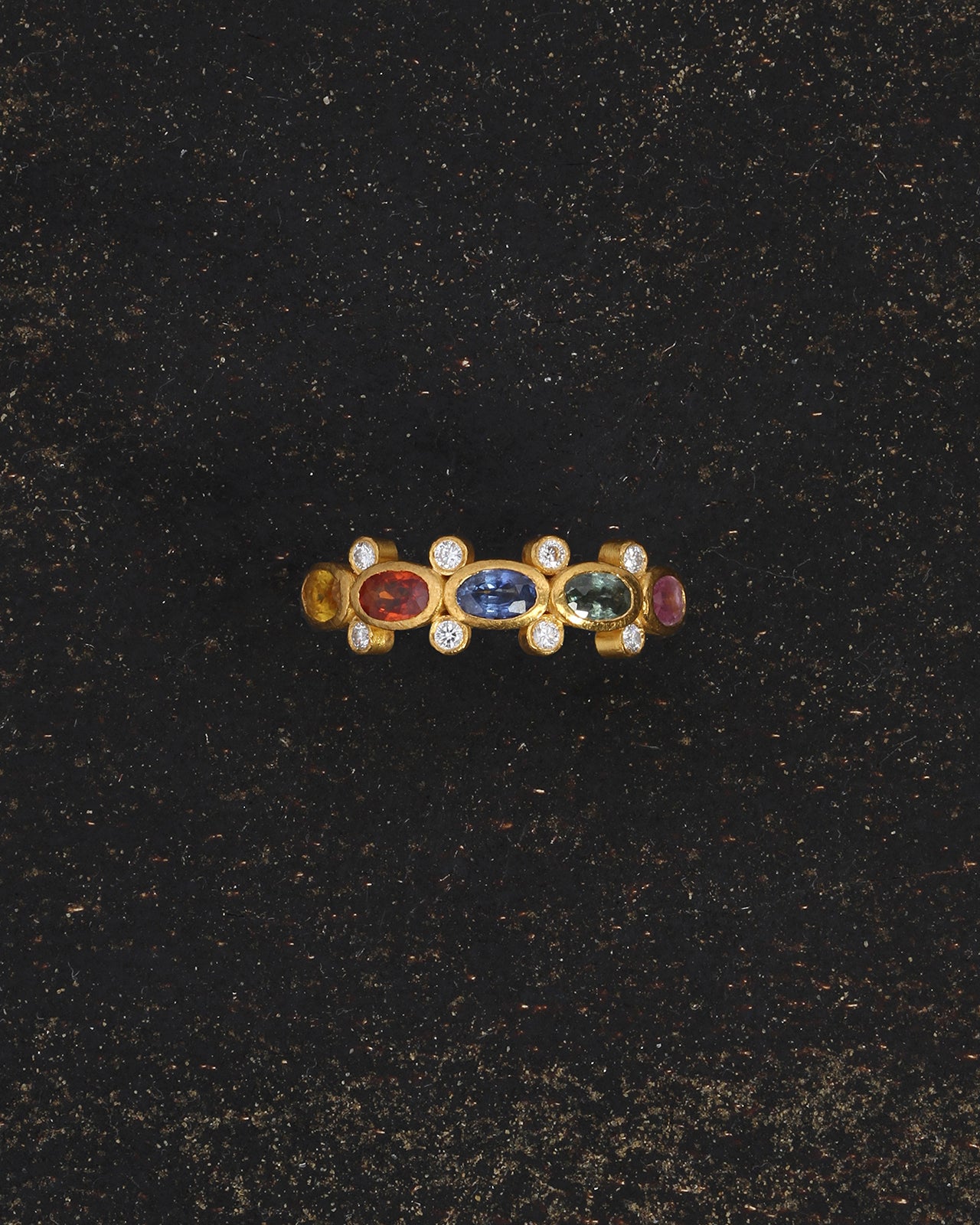 Topkapi Ring Sapphire Solid Gold