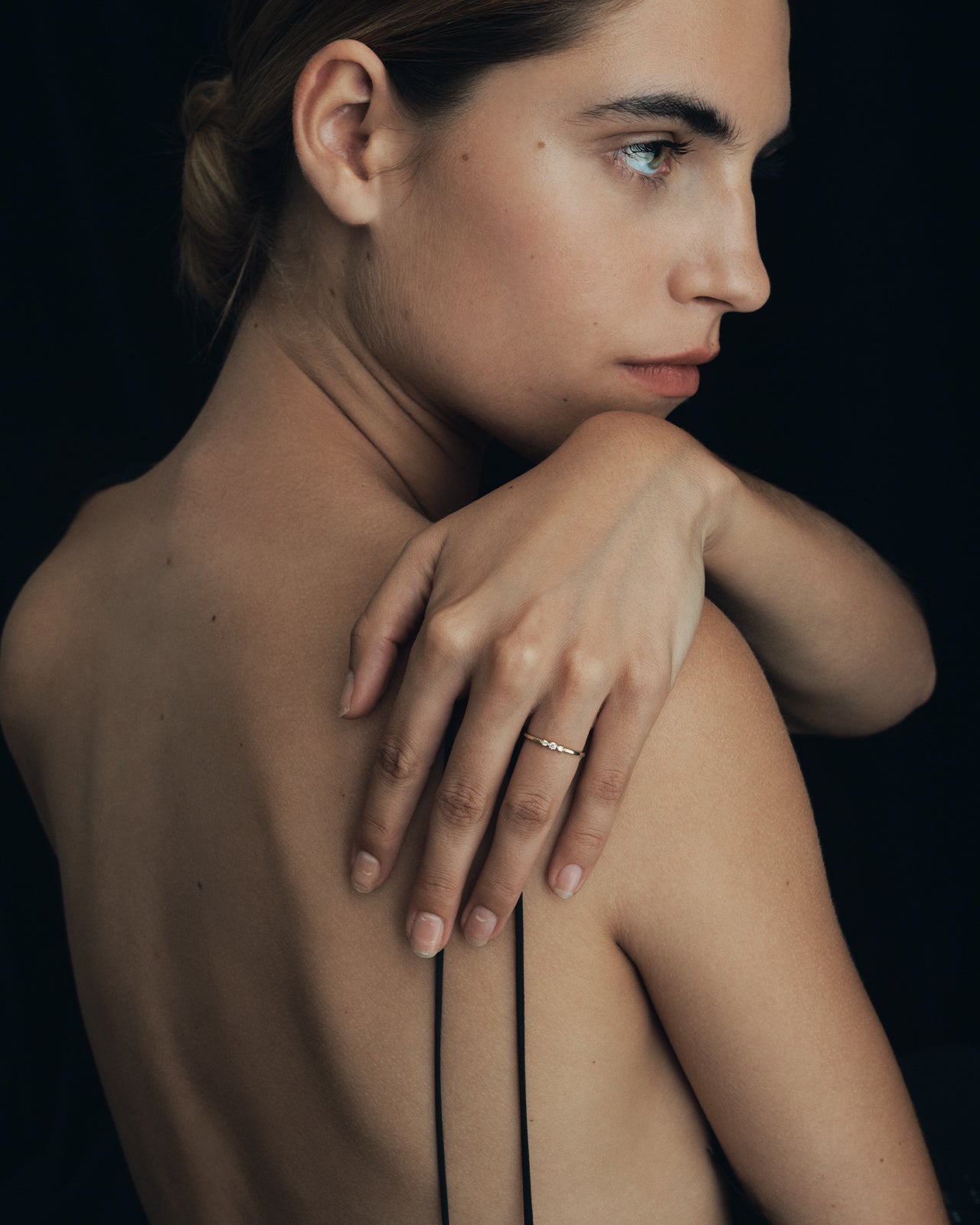 Trine Ring Diamond Solid Gold