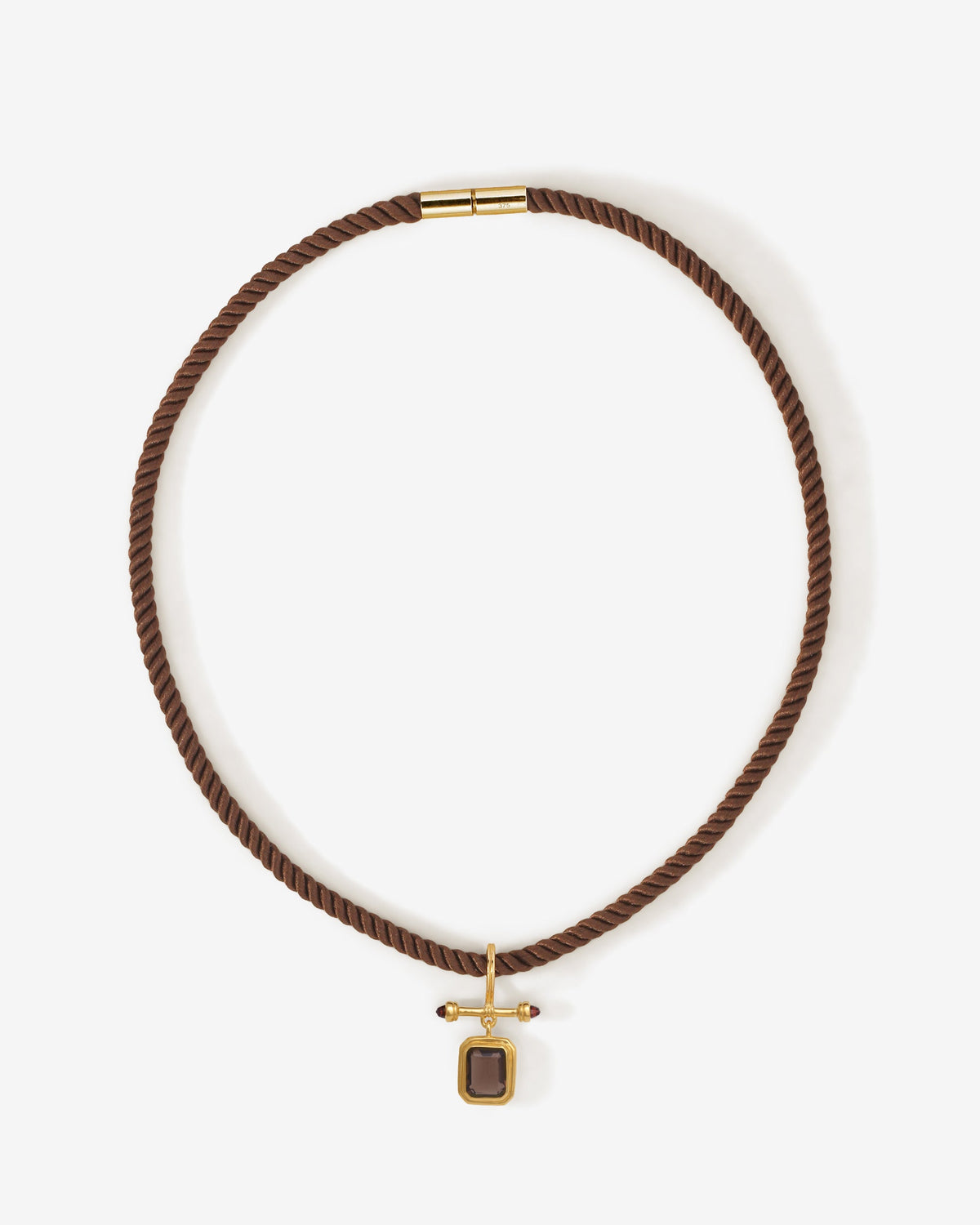 Umber Necklace Gold Vermeil, viewed from above