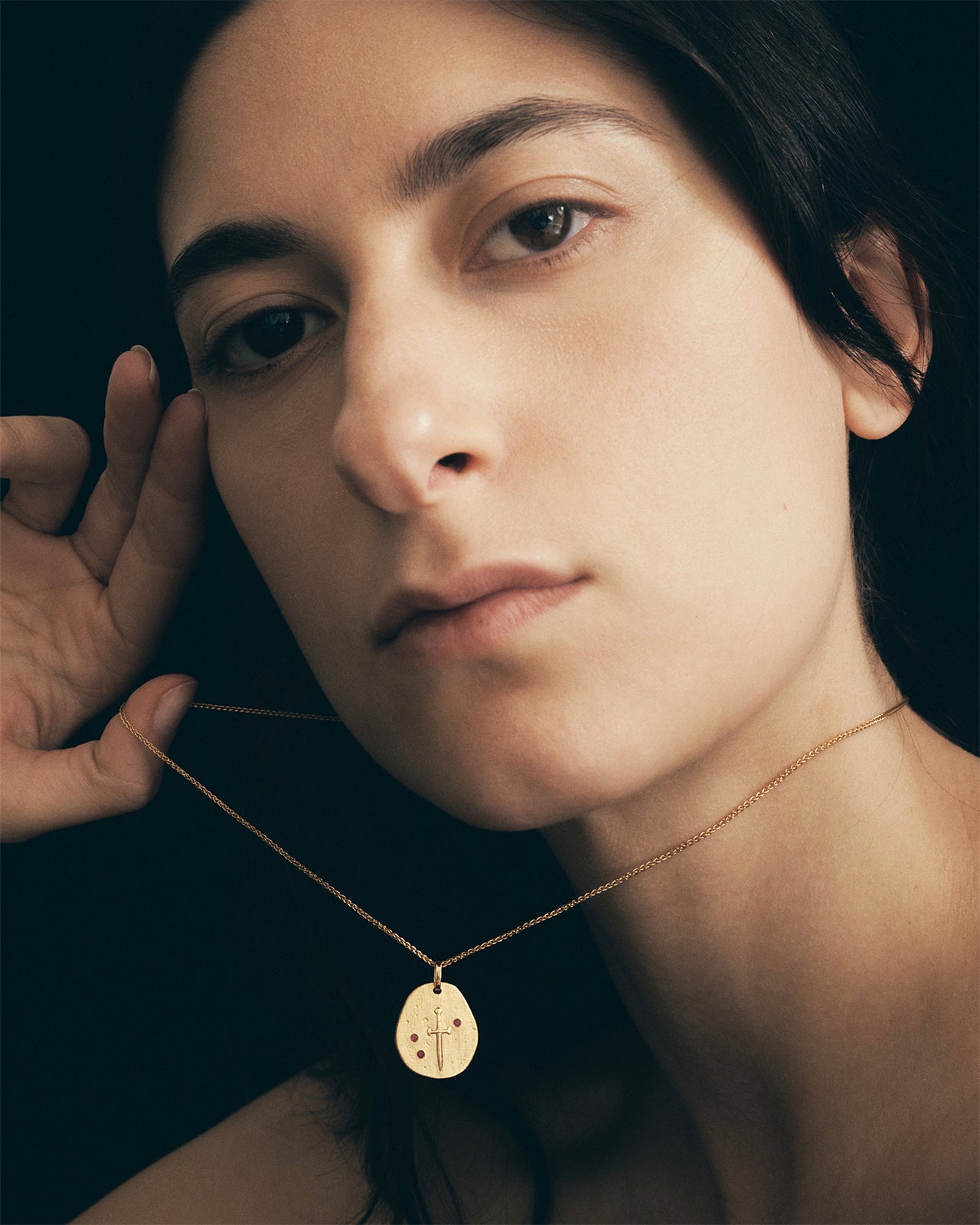 Valor Necklace Ruby Gold Vermeil