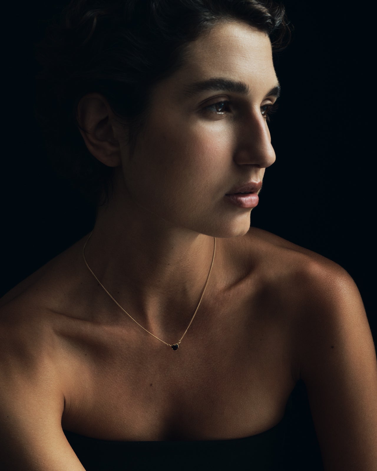 Venus Solitaire Necklace Gold Vermeil