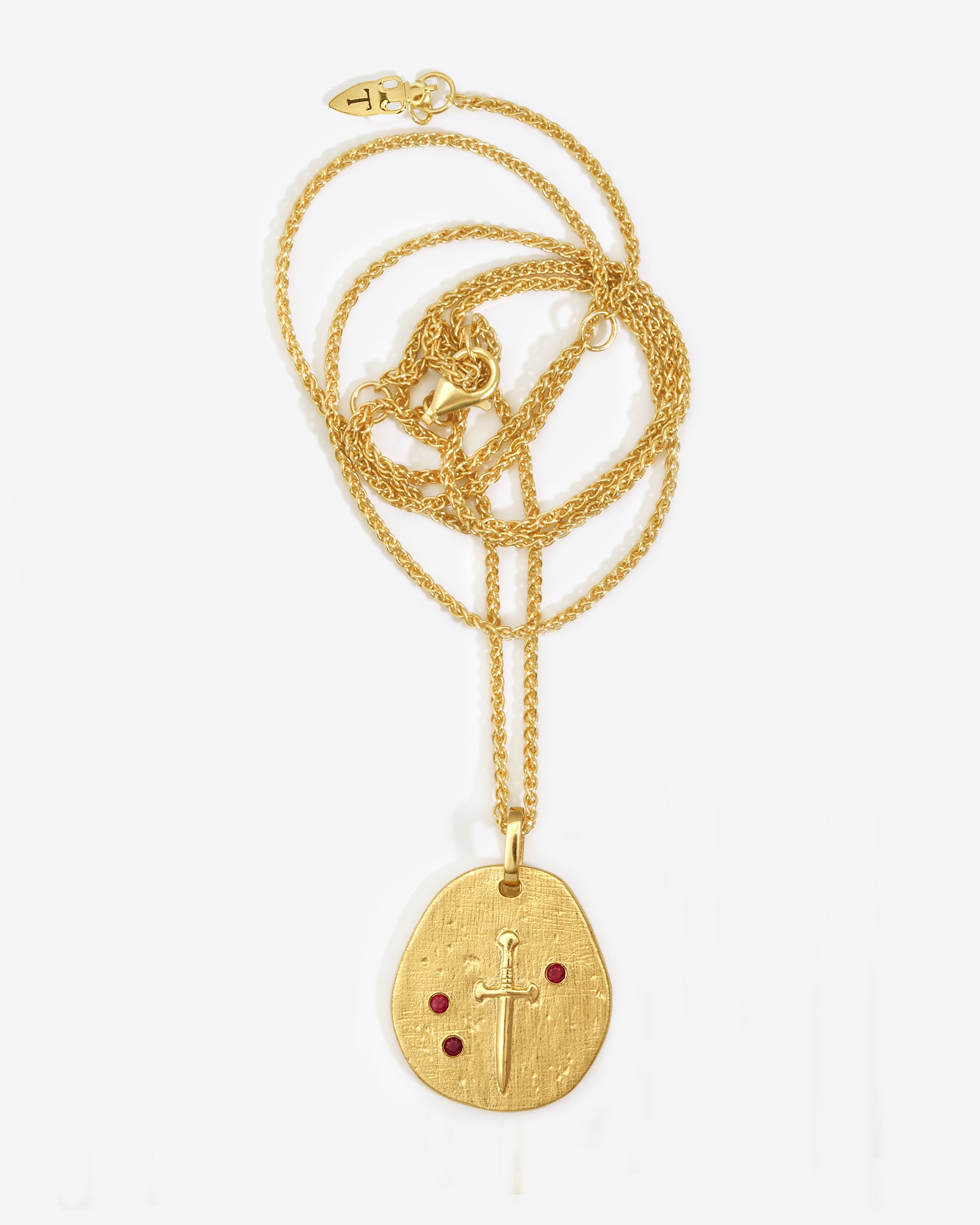Valor Necklace Ruby Gold Vermeil