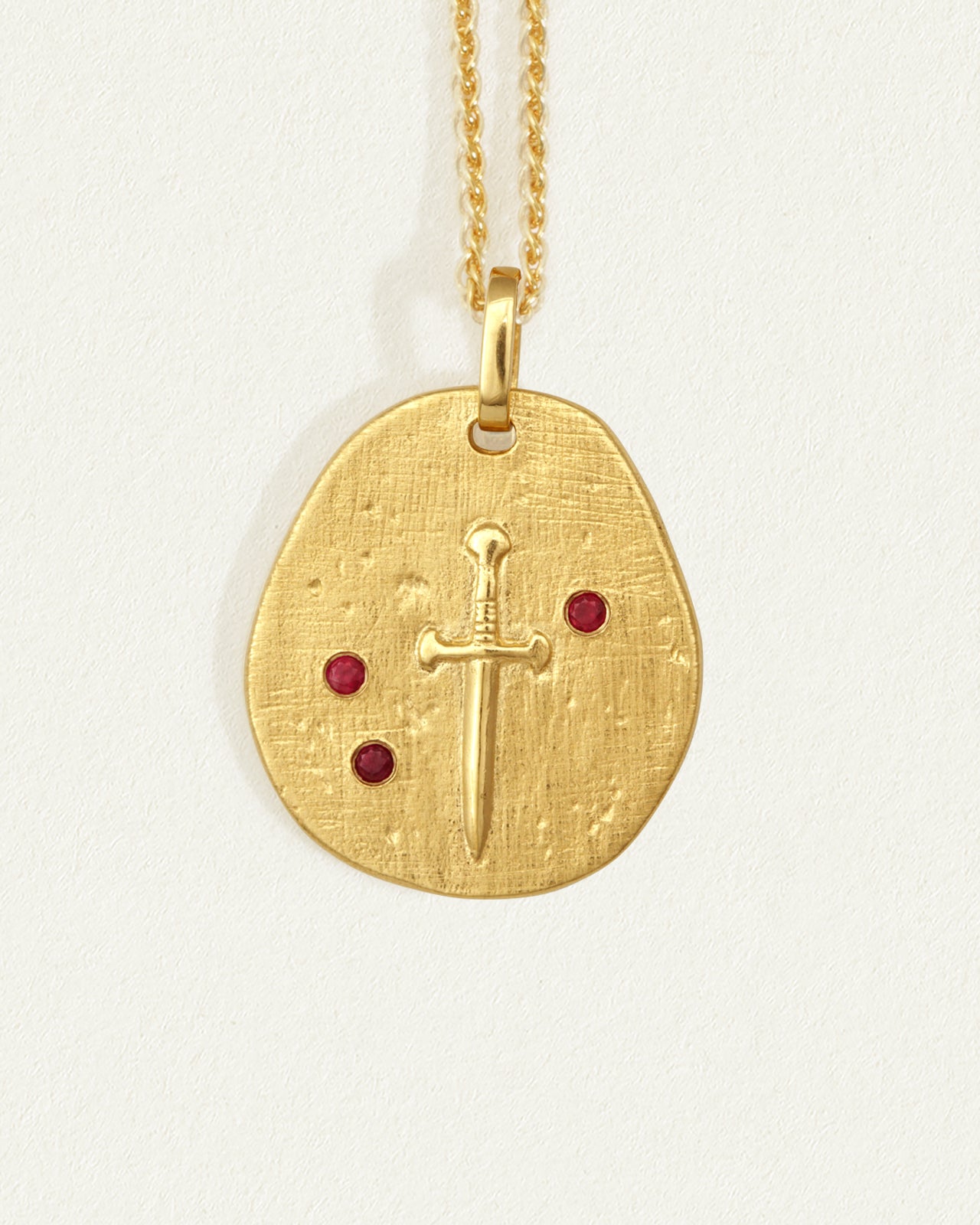 Valor Necklace Ruby Gold Vermeil – Temple of the Sun US