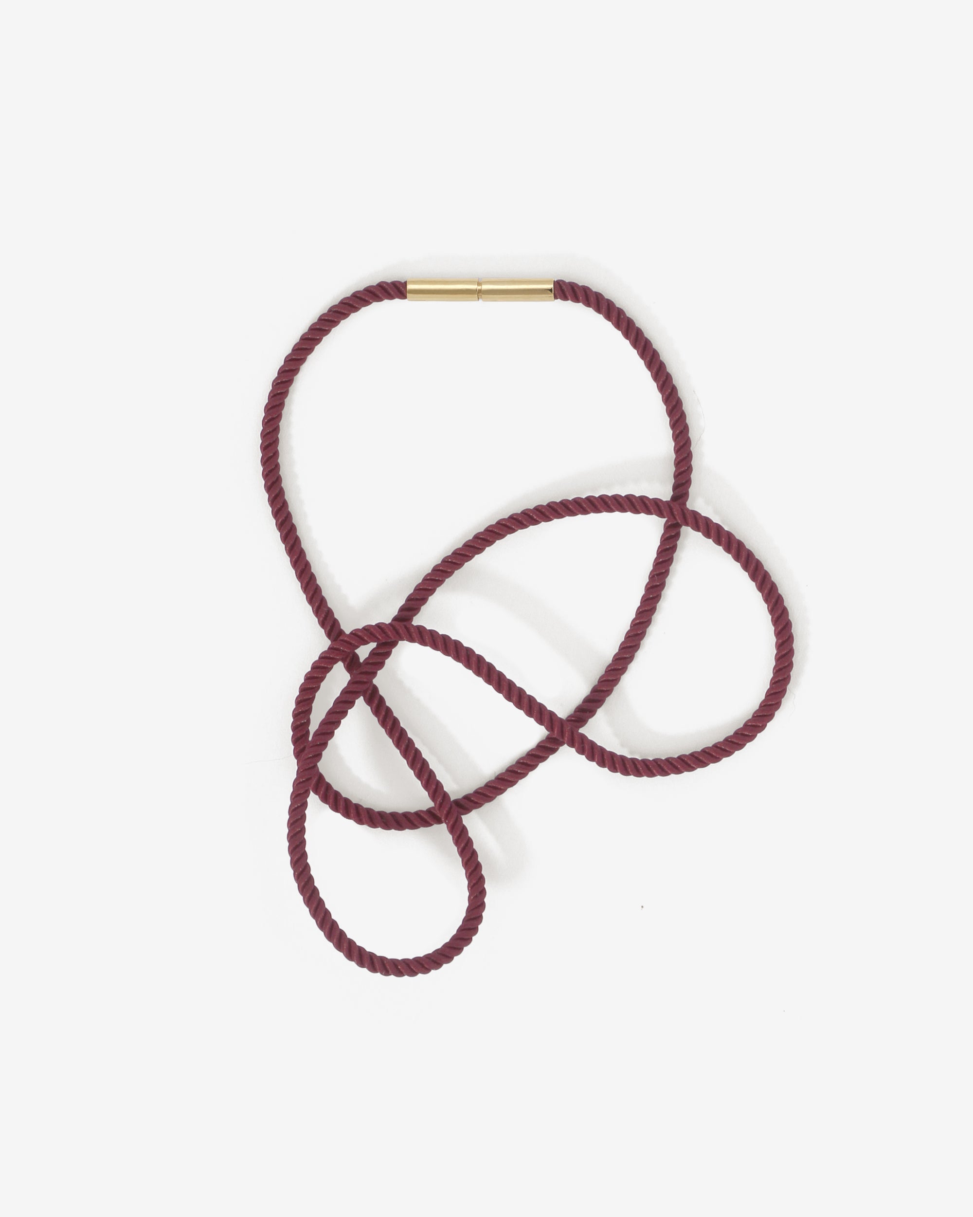 Vella Wine Cord Necklace Solid Gold