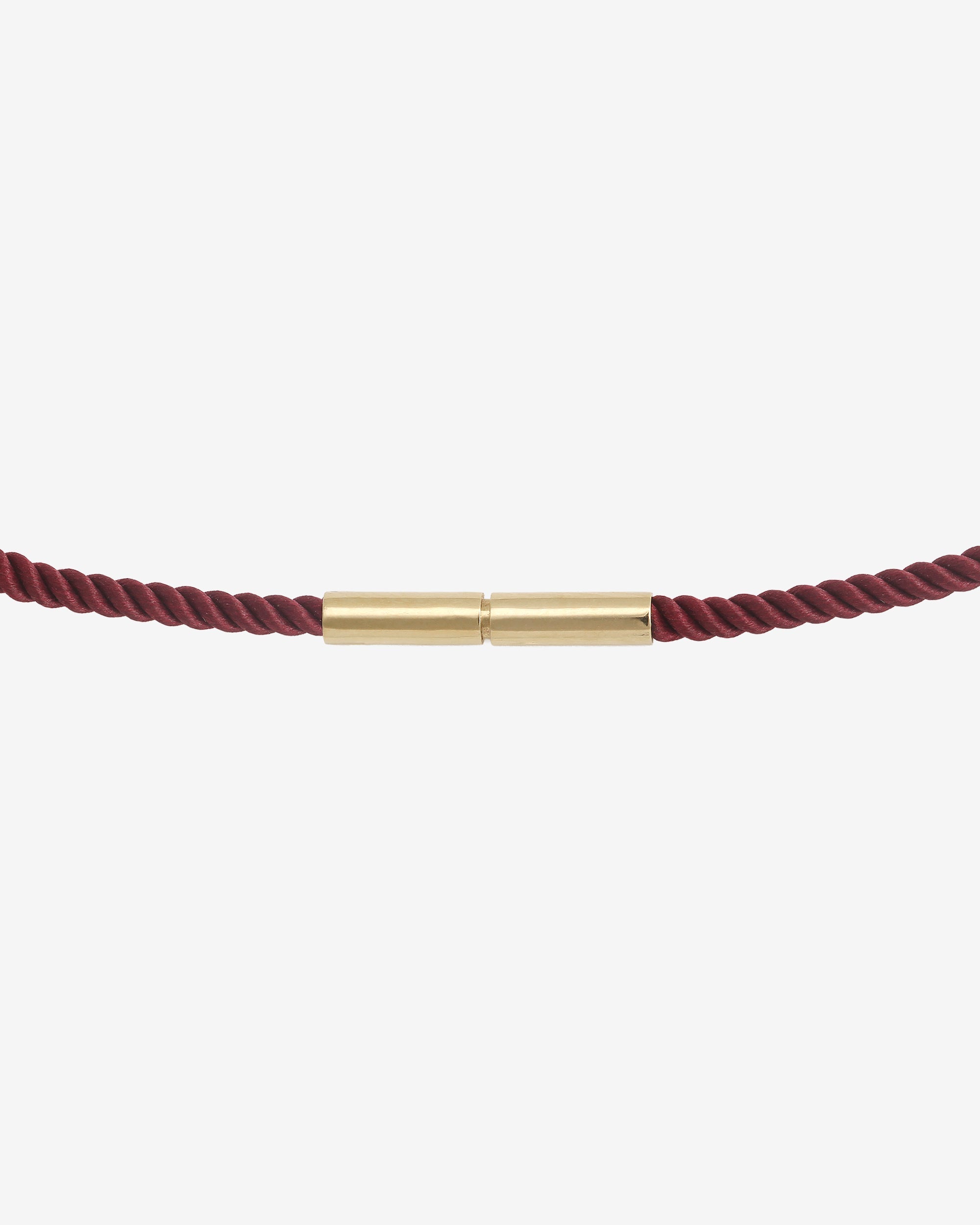 Vella Wine Cord Necklace Solid Gold
