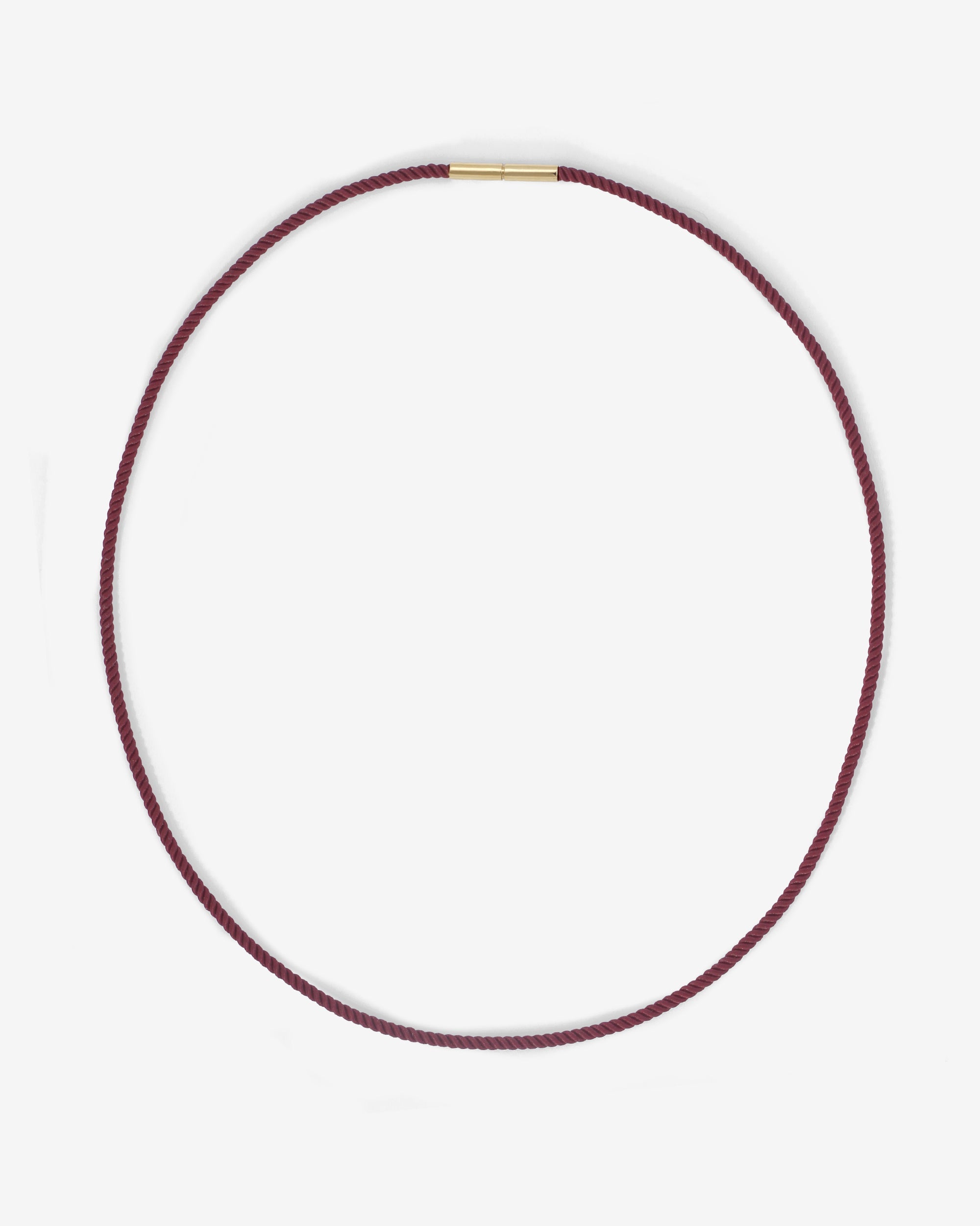 Vella Wine Cord Necklace Solid Gold