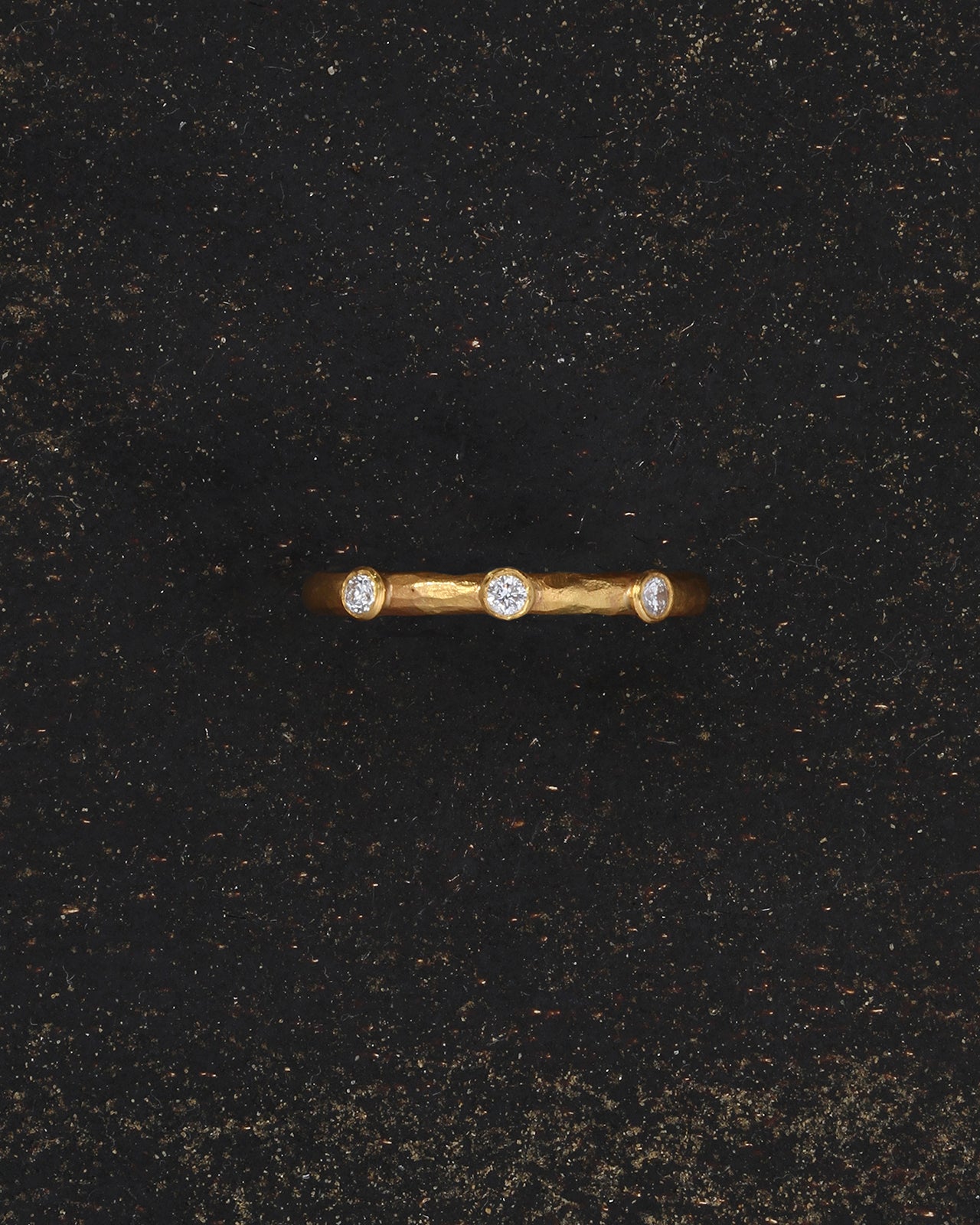 Vesper Trilogy Ring Diamond Solid Gold