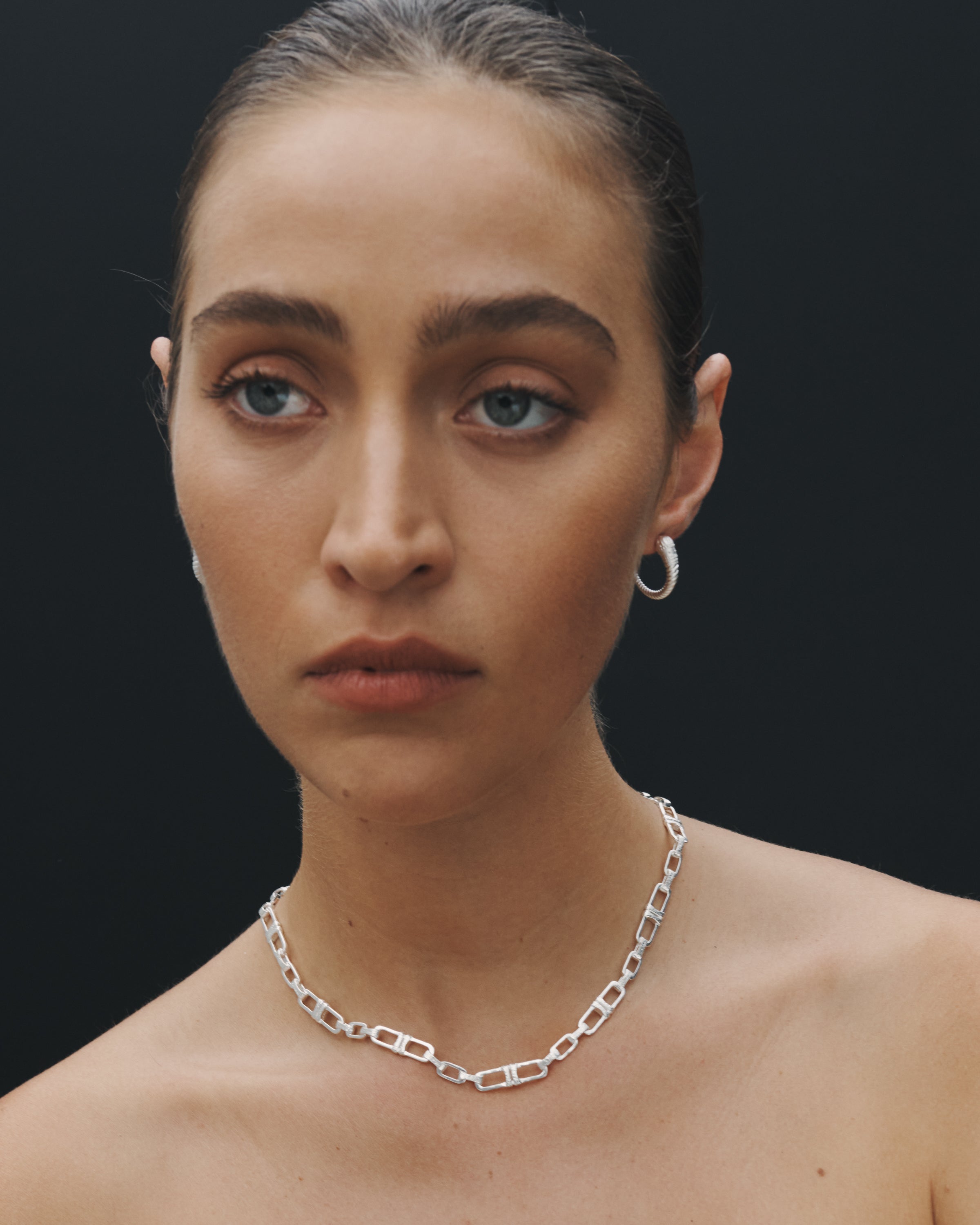 Temple of the Sun Alida Dual Anchor Chain Silver