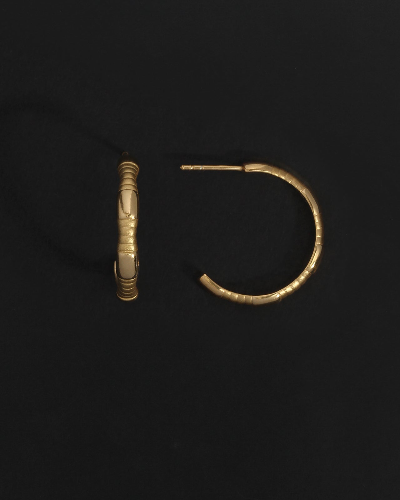 Temple of the Sun Amari Hoops Gold Vermeil