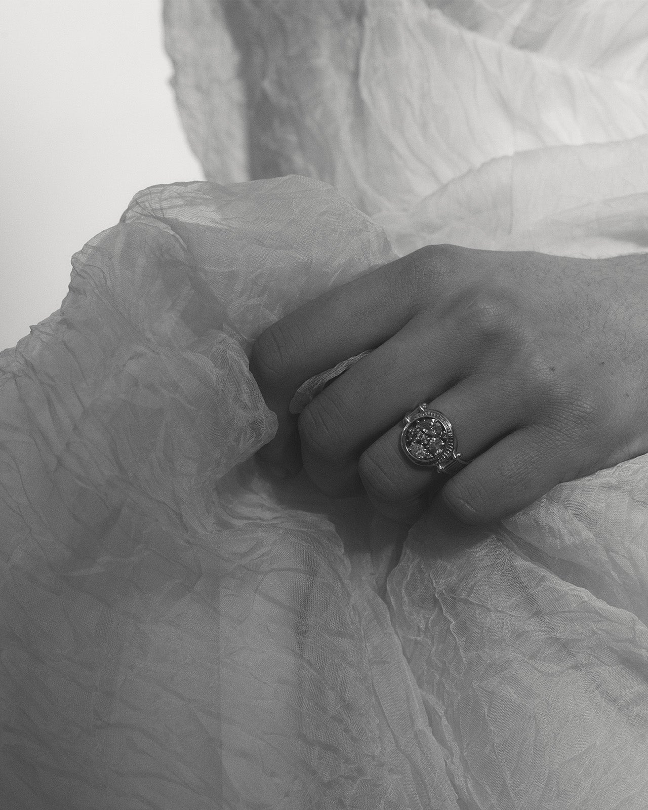 Asteria Ring Diamond Platinum