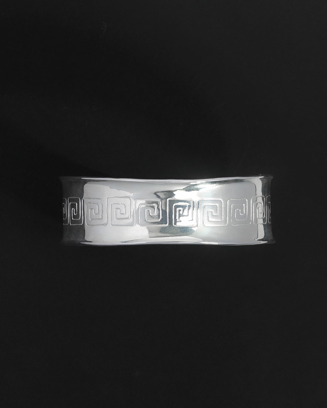 Temple of the Sun Caius Cuff Meander Silver