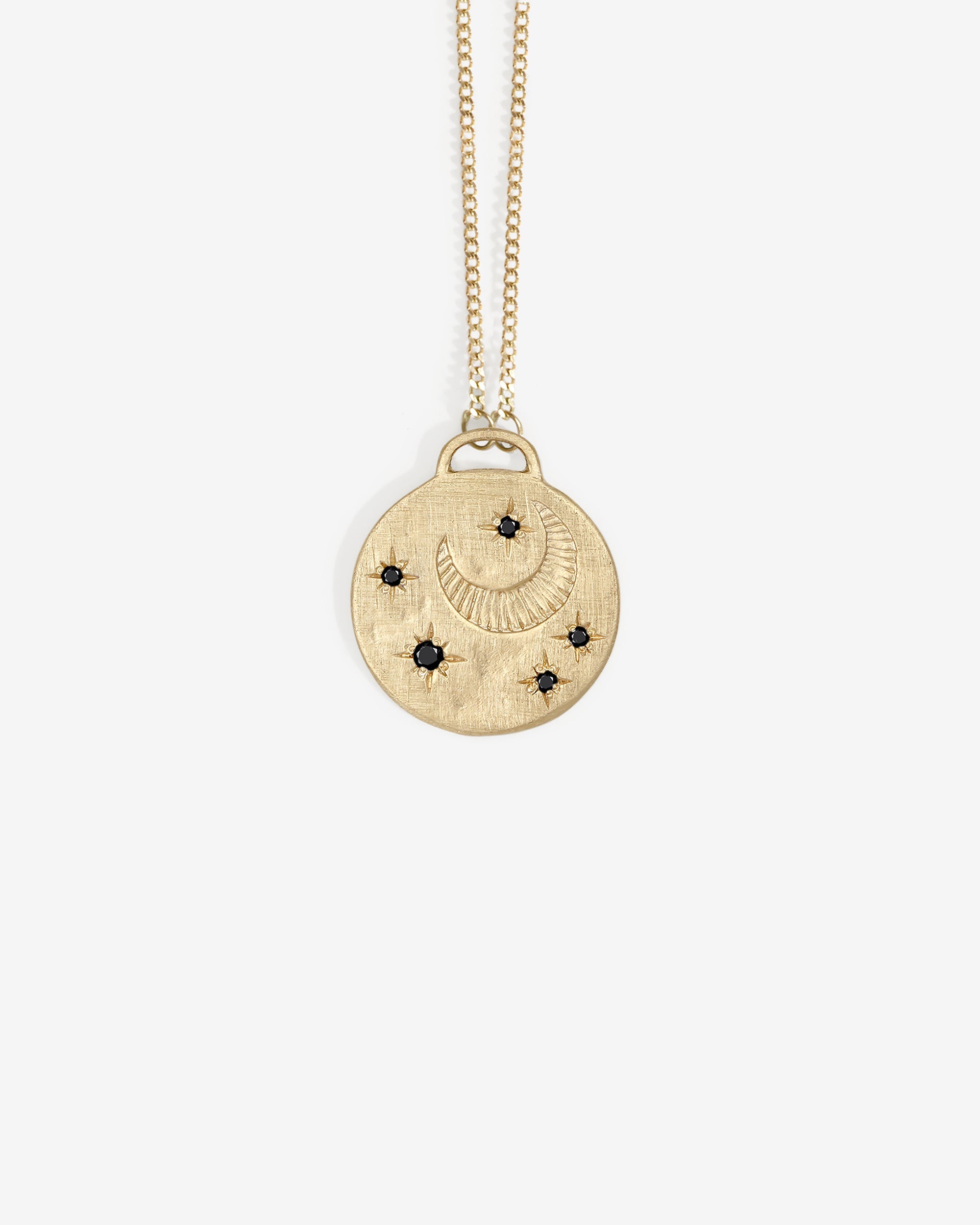 Cosmo Necklace Black Diamond Solid Gold