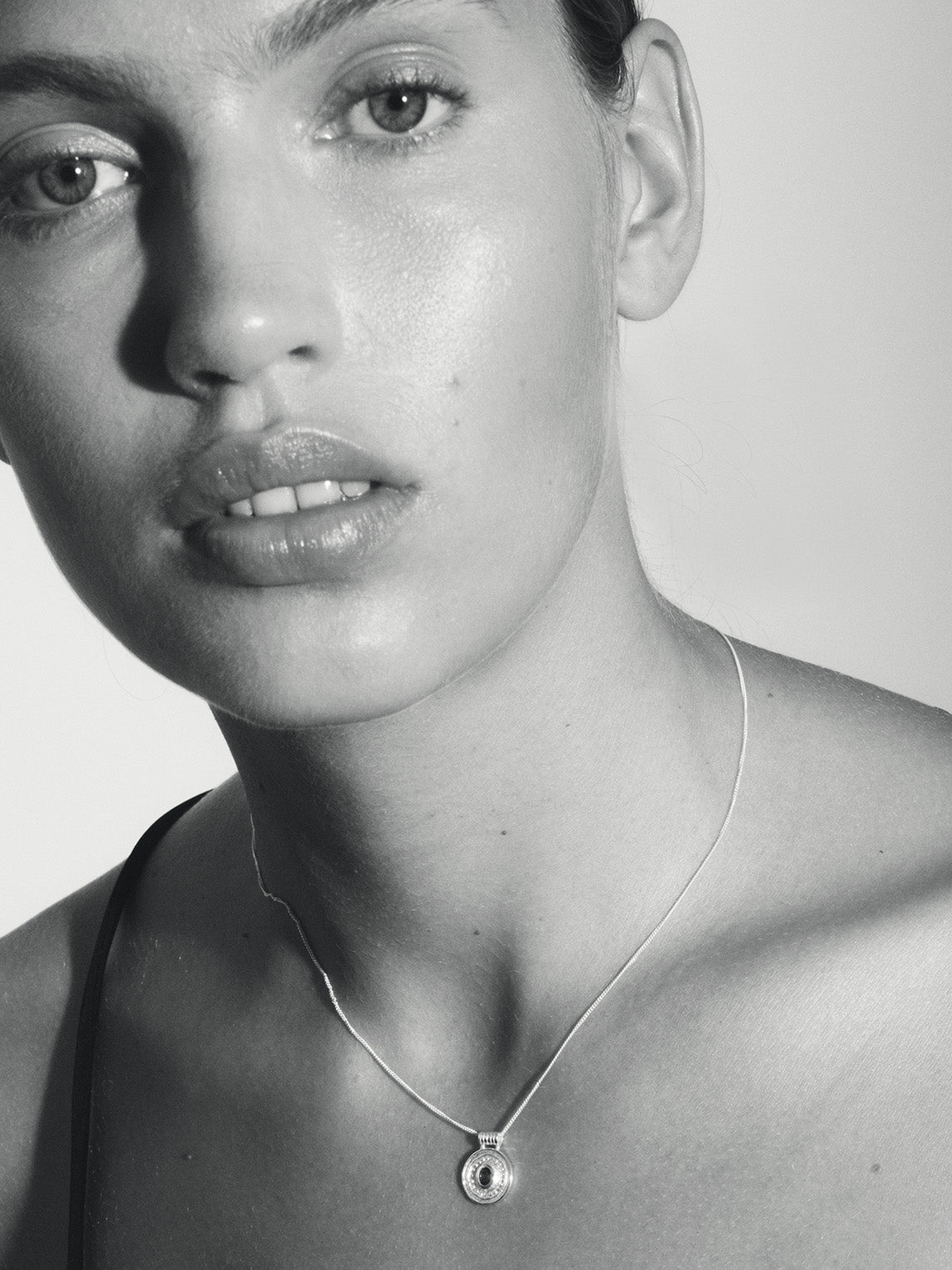 Temple of the Sun Denarii Coin Necklace Silver