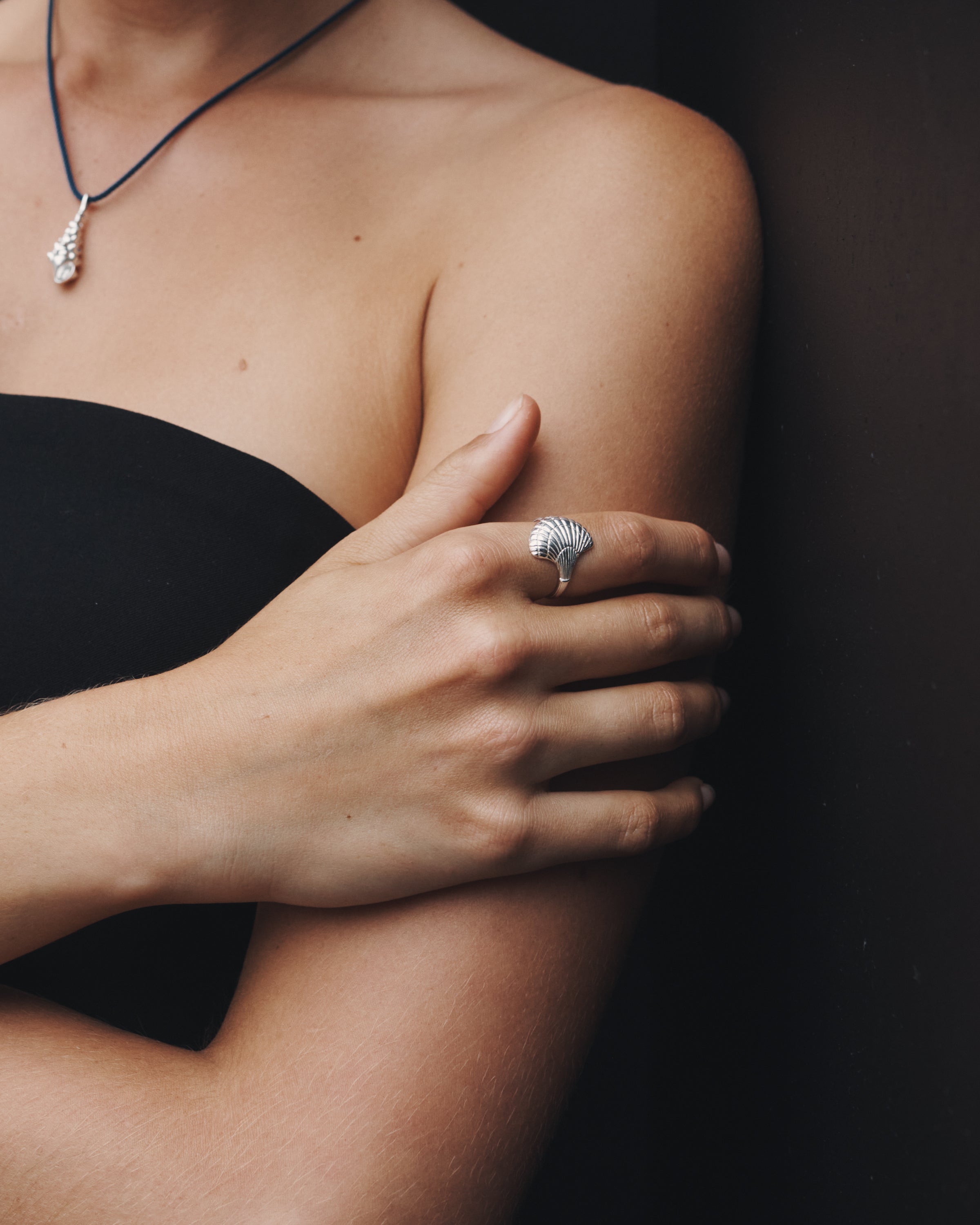 Temple of the Sun Eleni Ring Silver