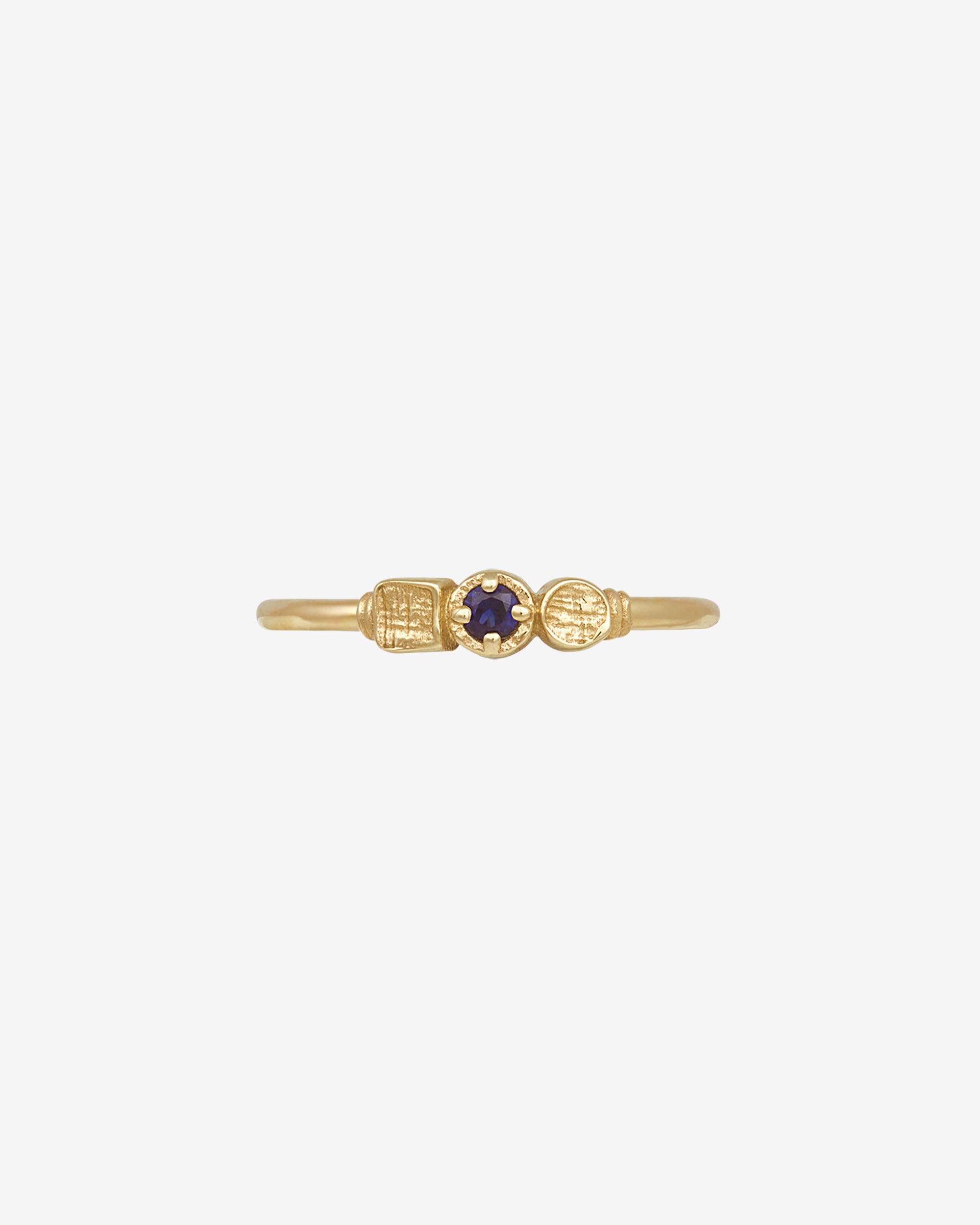 Temple of the Sun Estella Ring Blue Sapphire Solid Gold