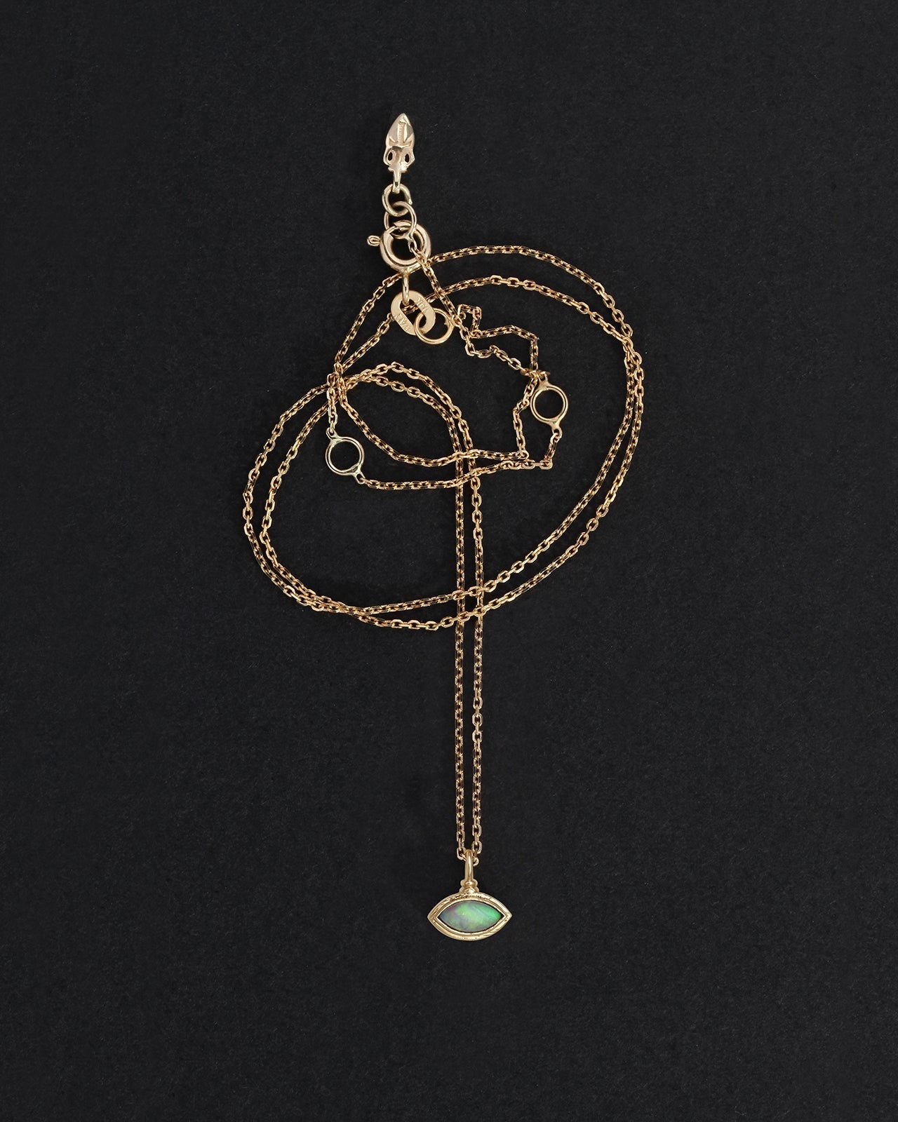 Temple of the Sun Inaya Necklace Marquise Opal Solid Gold