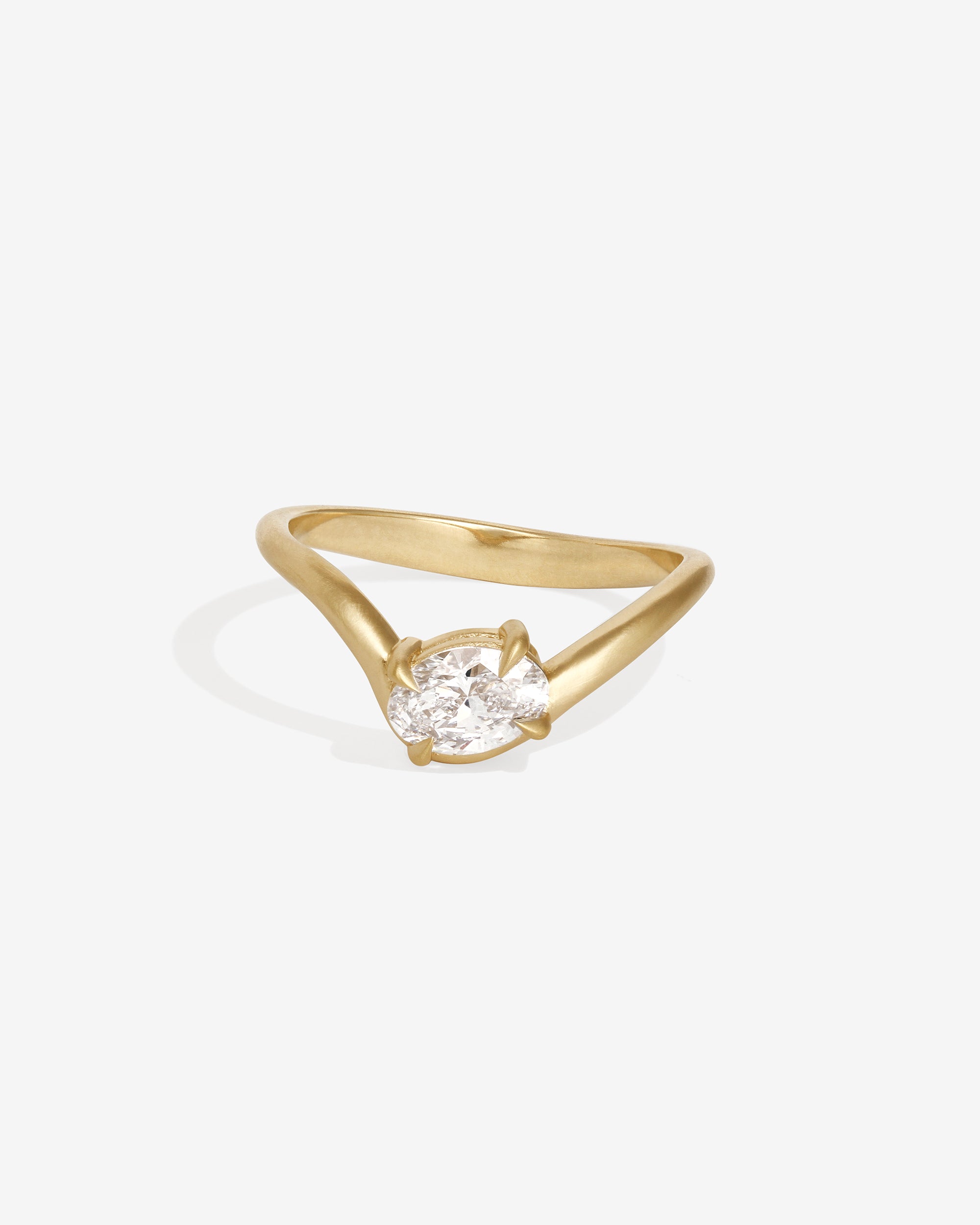 Temple of the Sun Iona Oval Ring Diamond Solid Gold