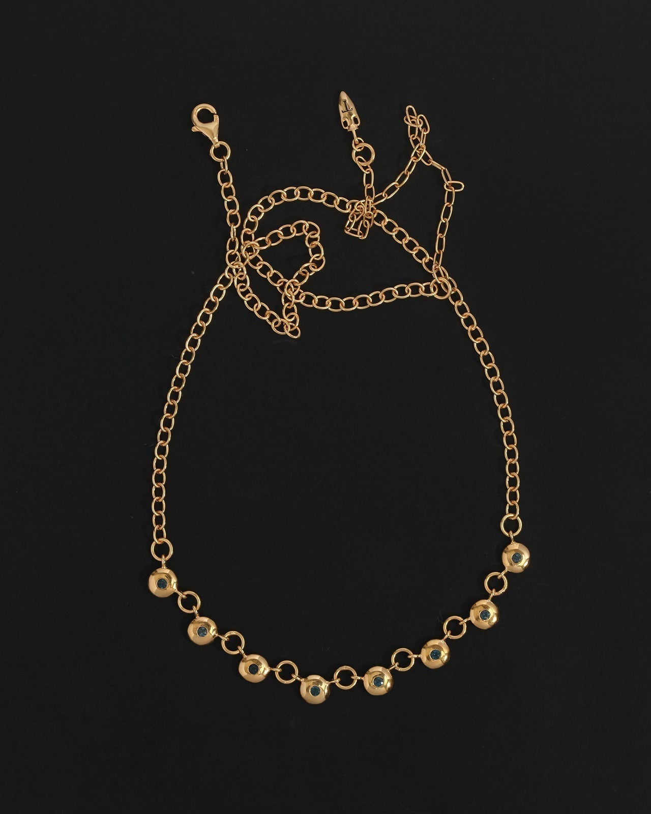 Temple of the Sun Mavi Chain Necklace Gold Vermeil