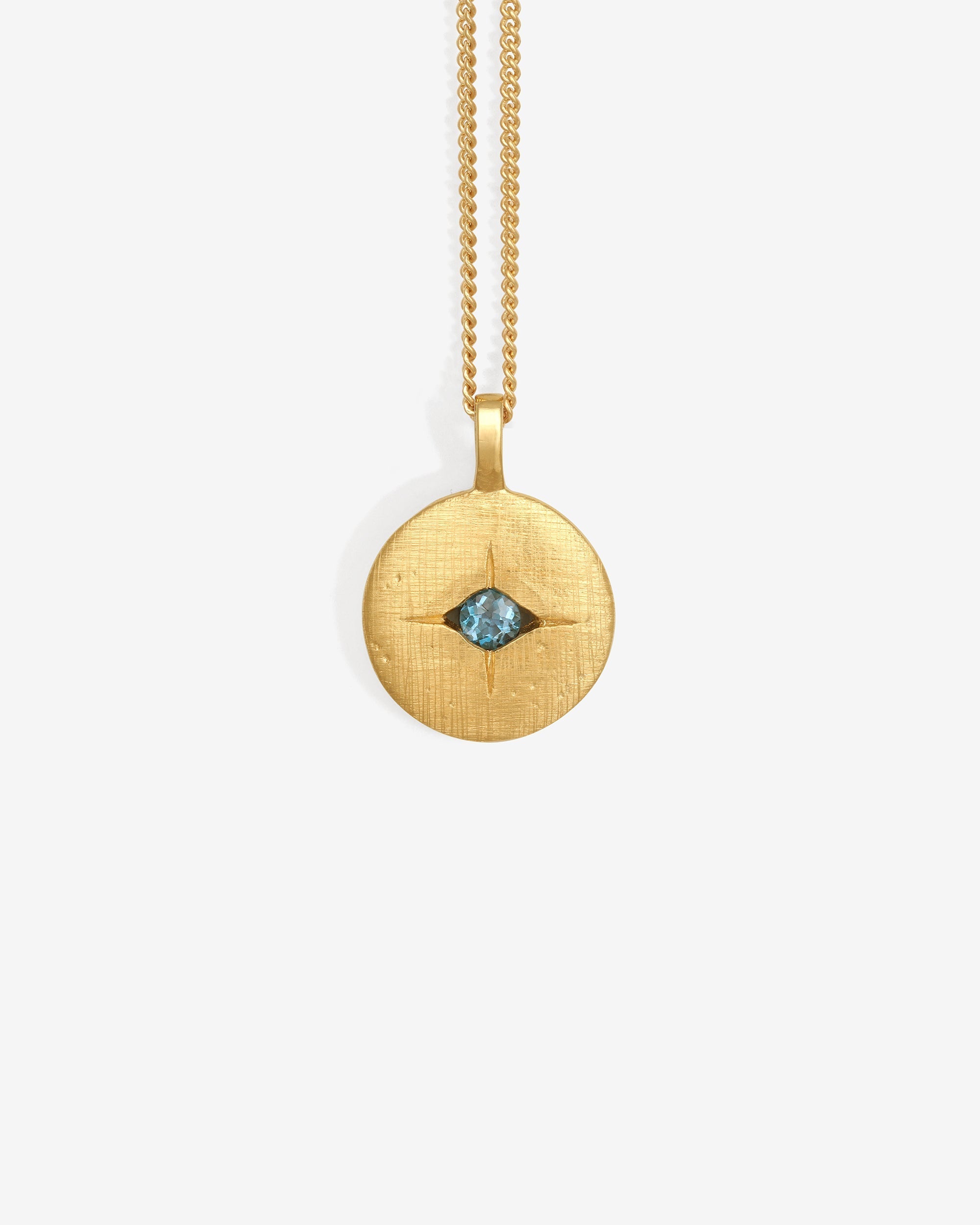 Temple of the Sun Mavi Eye Necklace Gold Vermeil