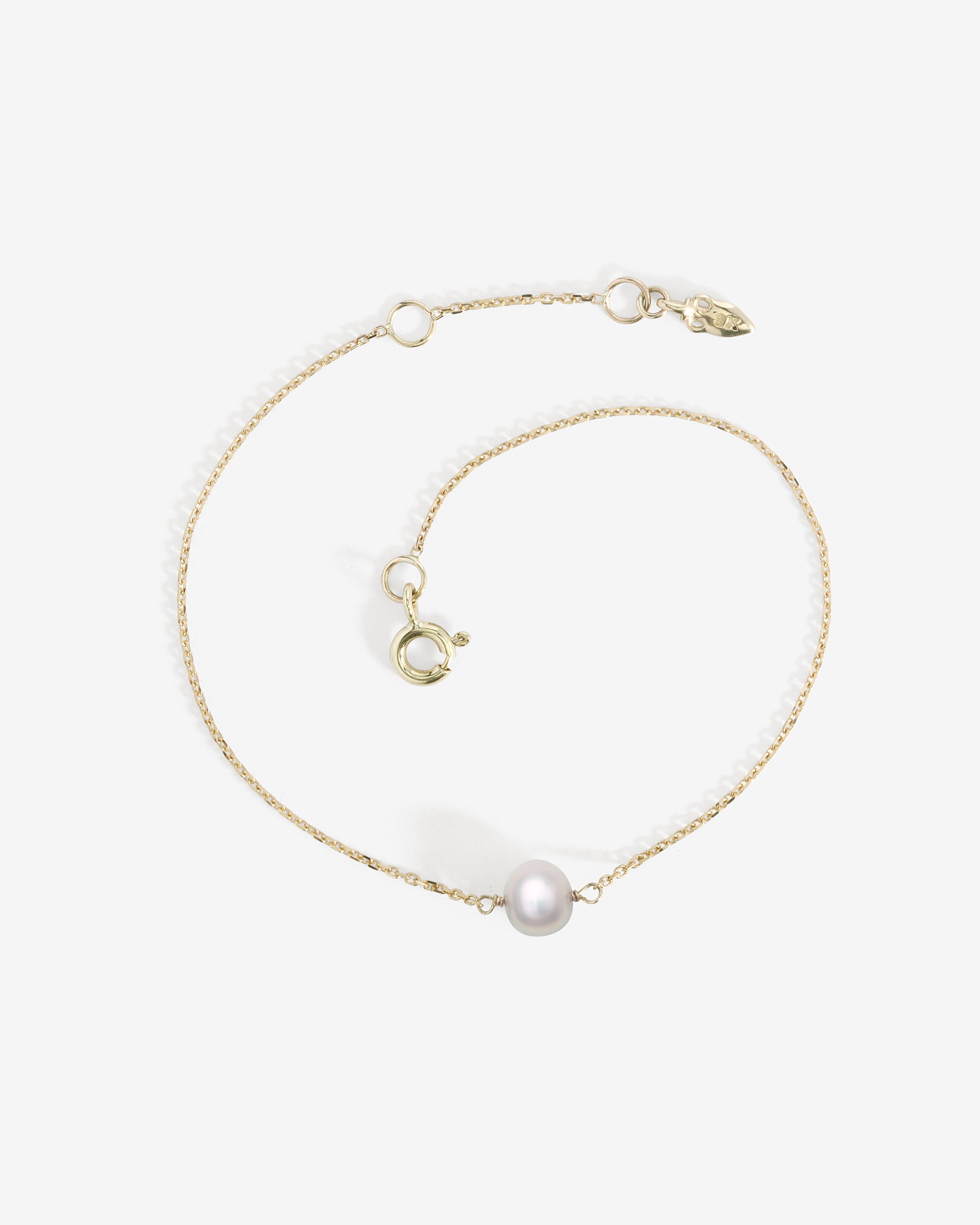 Temple of the Sun Mer Solitaire Bracelet Pearl Solid Gold