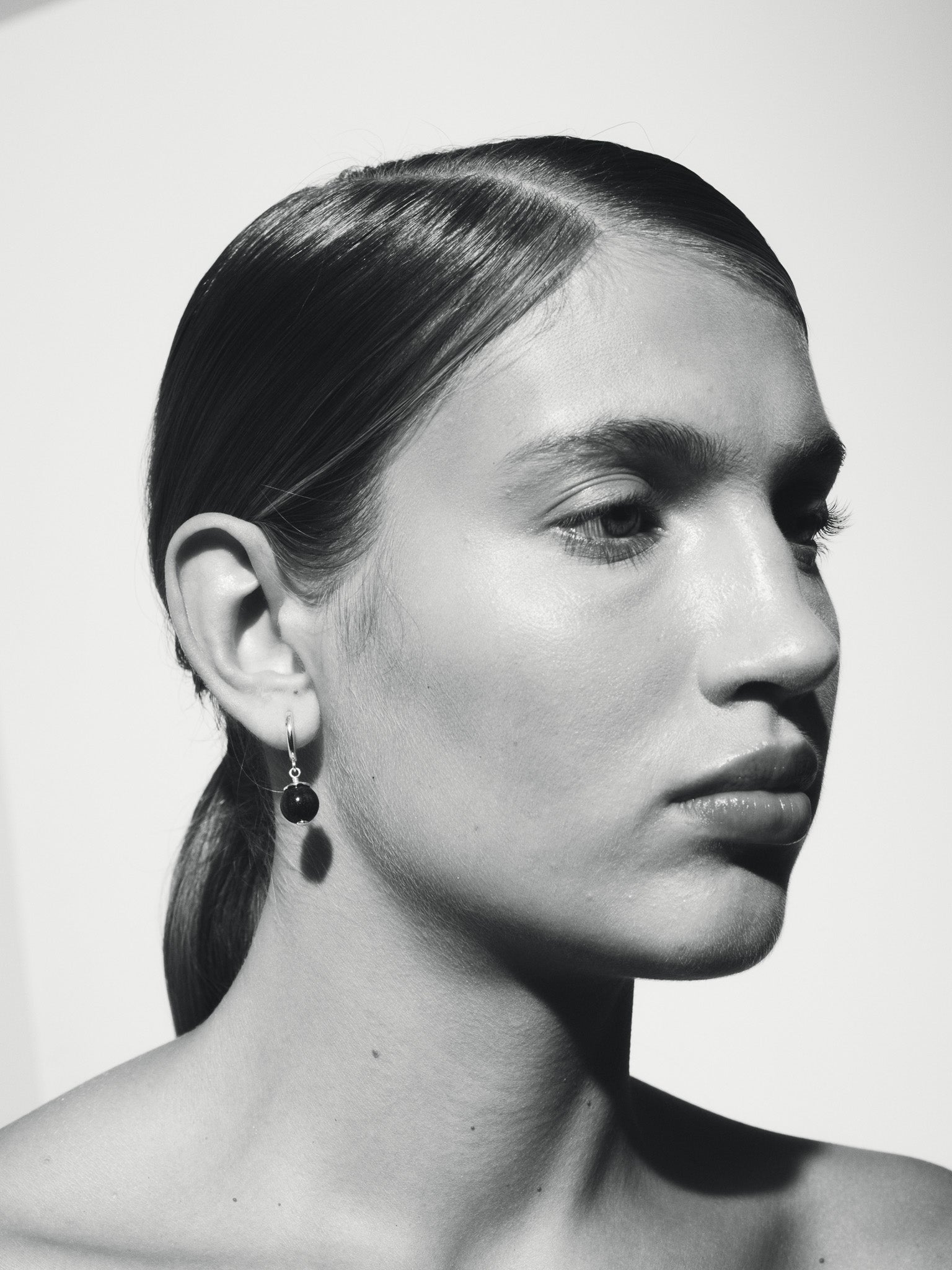 Temple of the Sun Orb Earrings Silver