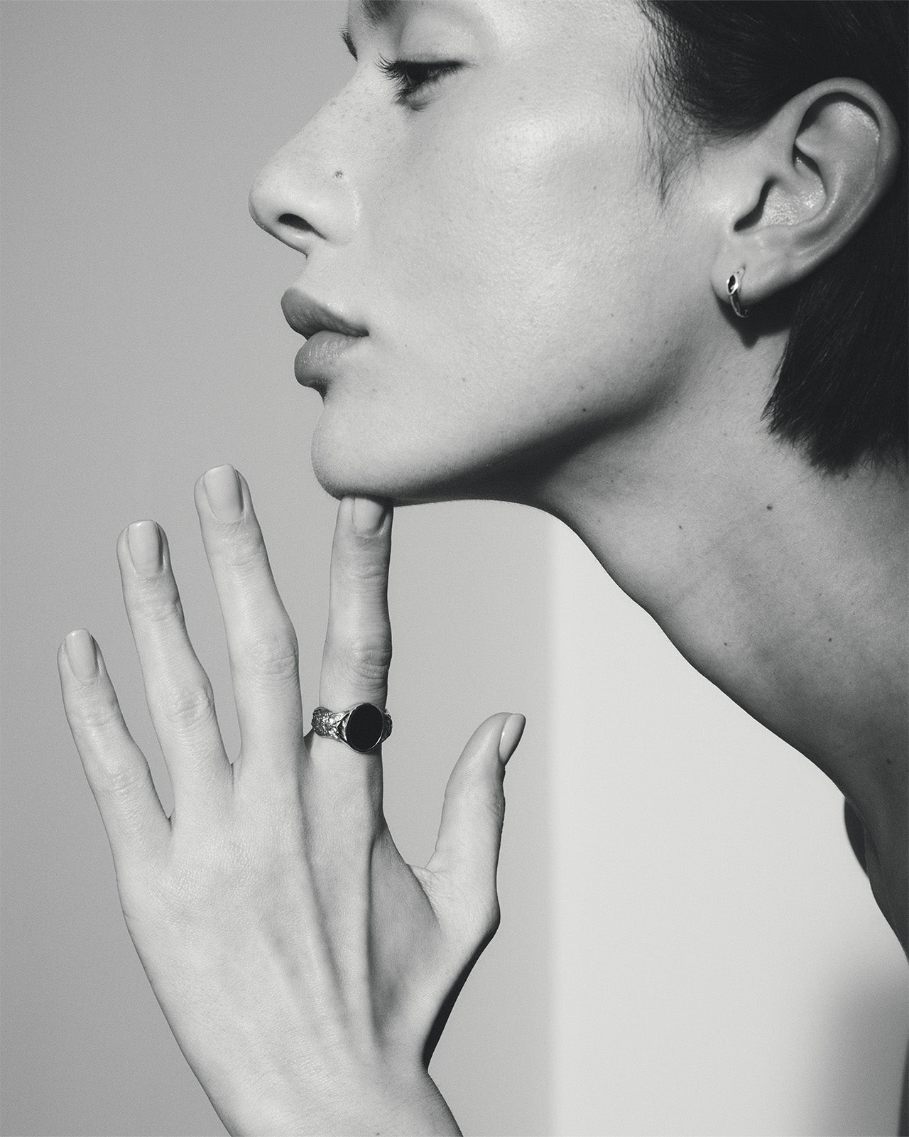 Palas Onyx Ring Silver