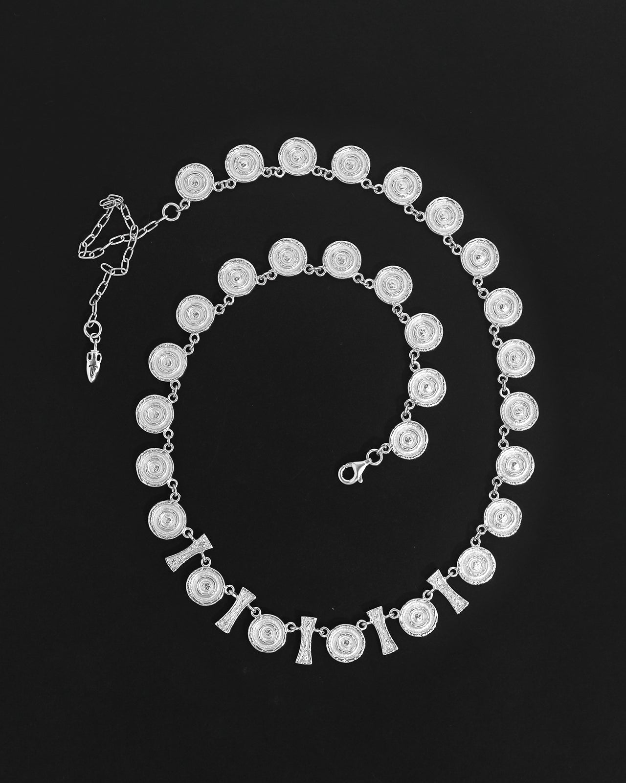 Temple of the Sun Reign Coin Chain Silver