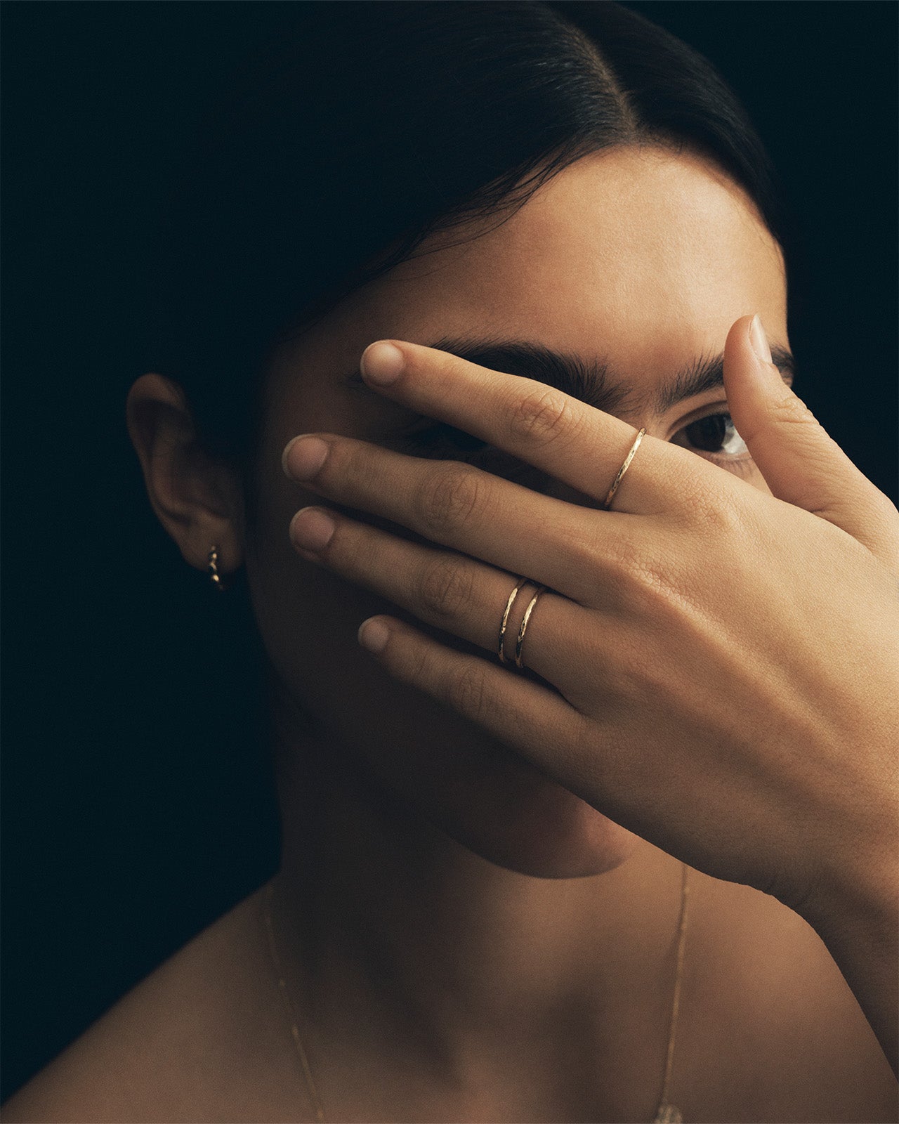 Temple of the Sun Relic Stacking Ring Solid Gold