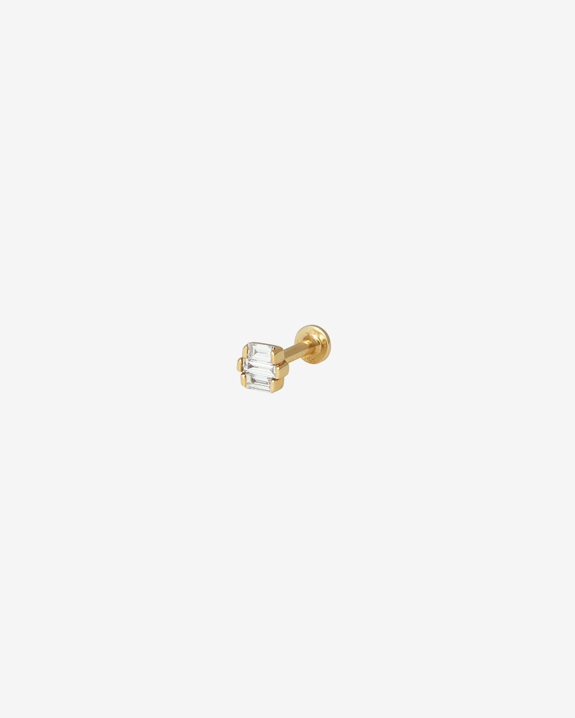 Trine Single Cartilage Earring Diamond Solid Gold