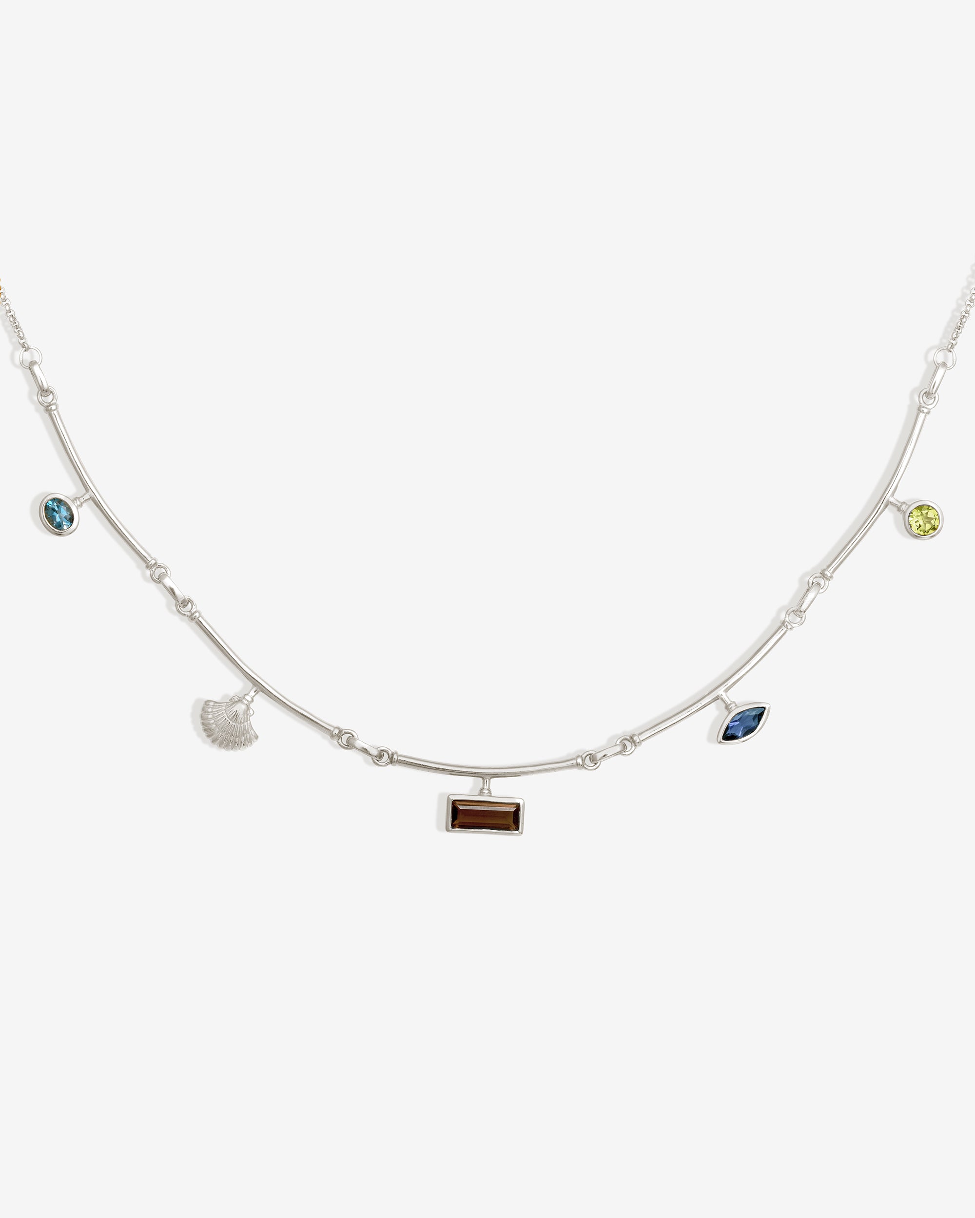 Temple of the Sun Ula Statement Necklace Silver